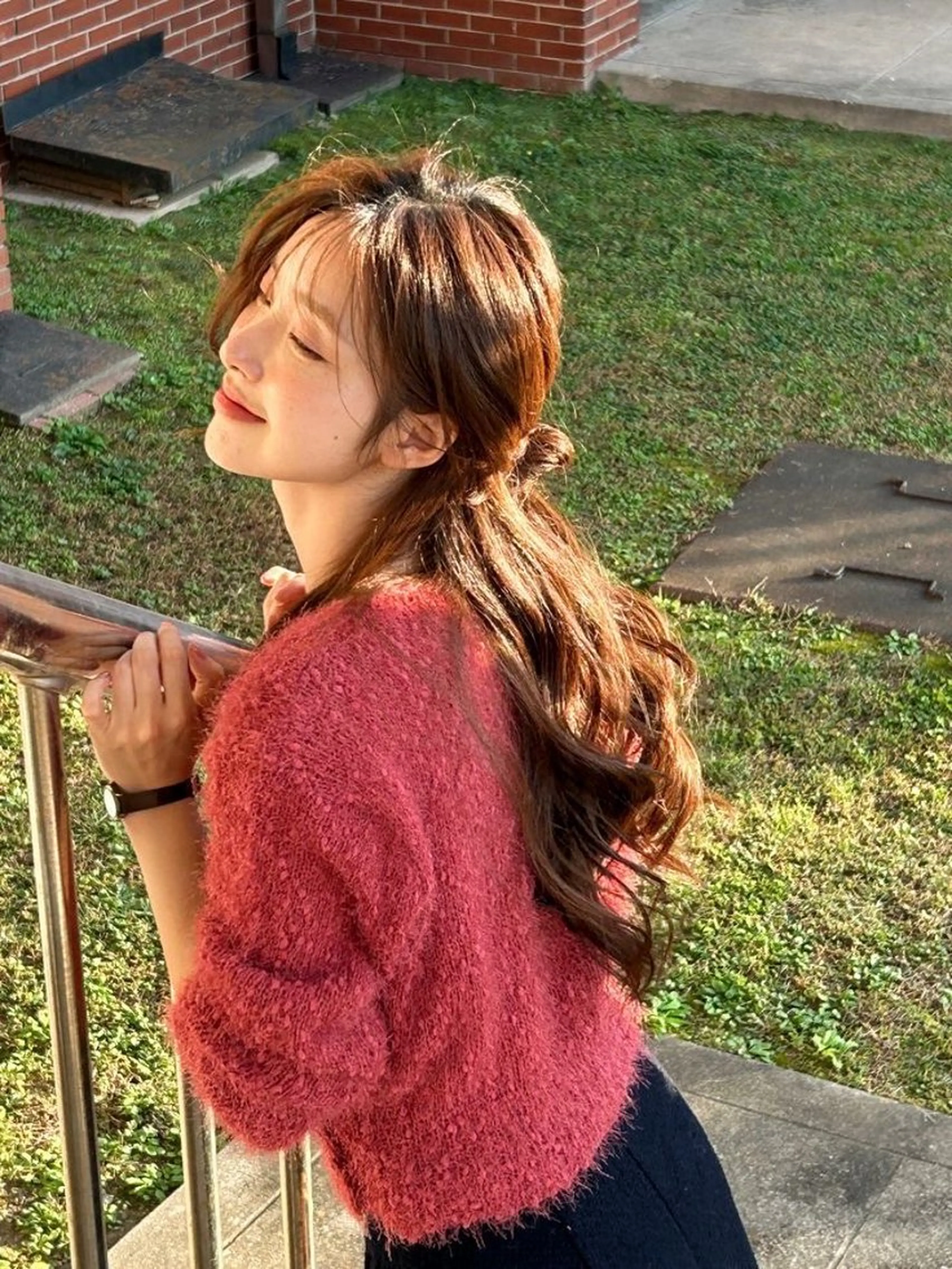 ロング カラー カット ヘアカラー トリートメント 莉乃/縮毛矯正/髪質 改善/艶カラーのヘアスタイル