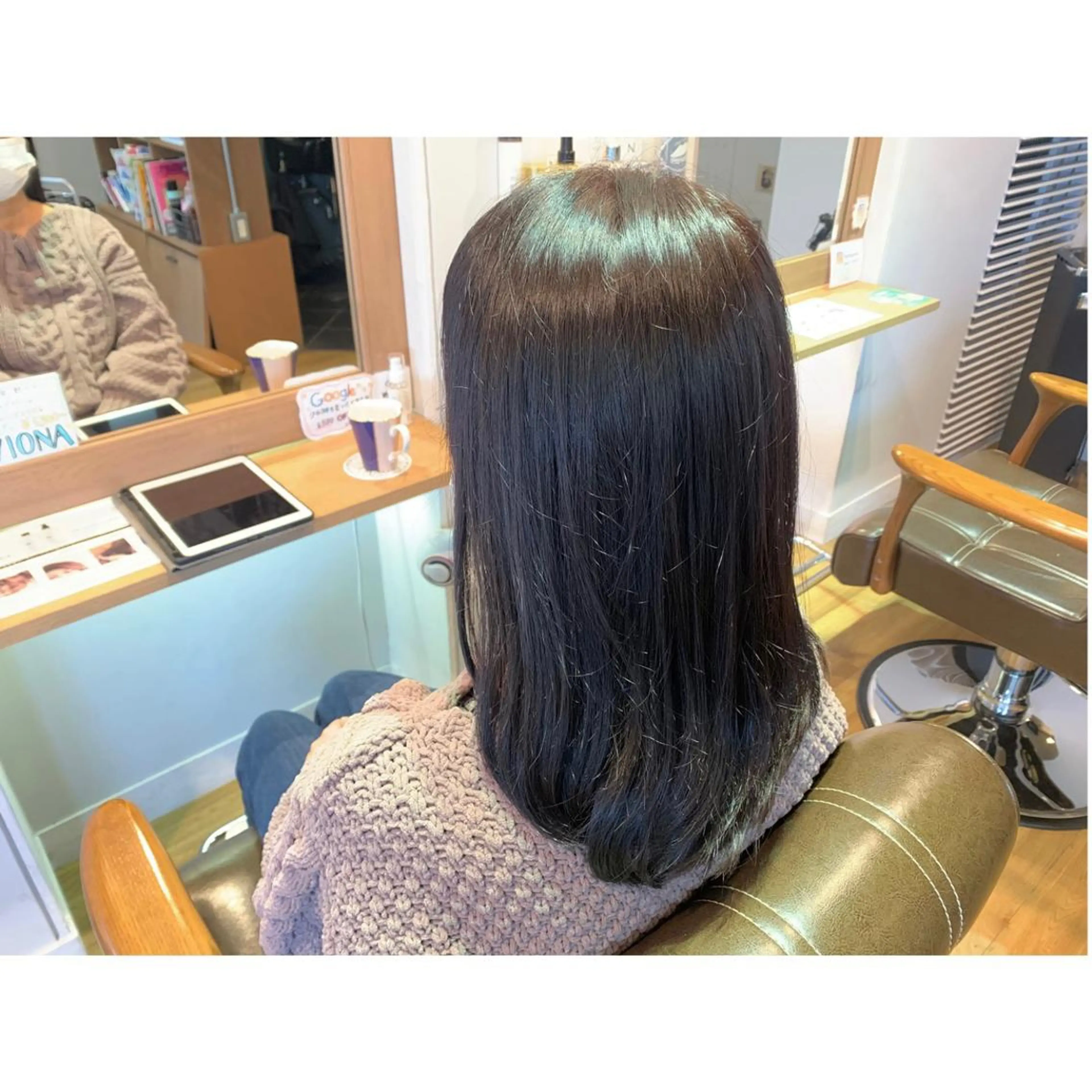 セミロング カラー ピンクカラー ヘアカラー トリートメント ツキダテ ユイのヘアスタイル