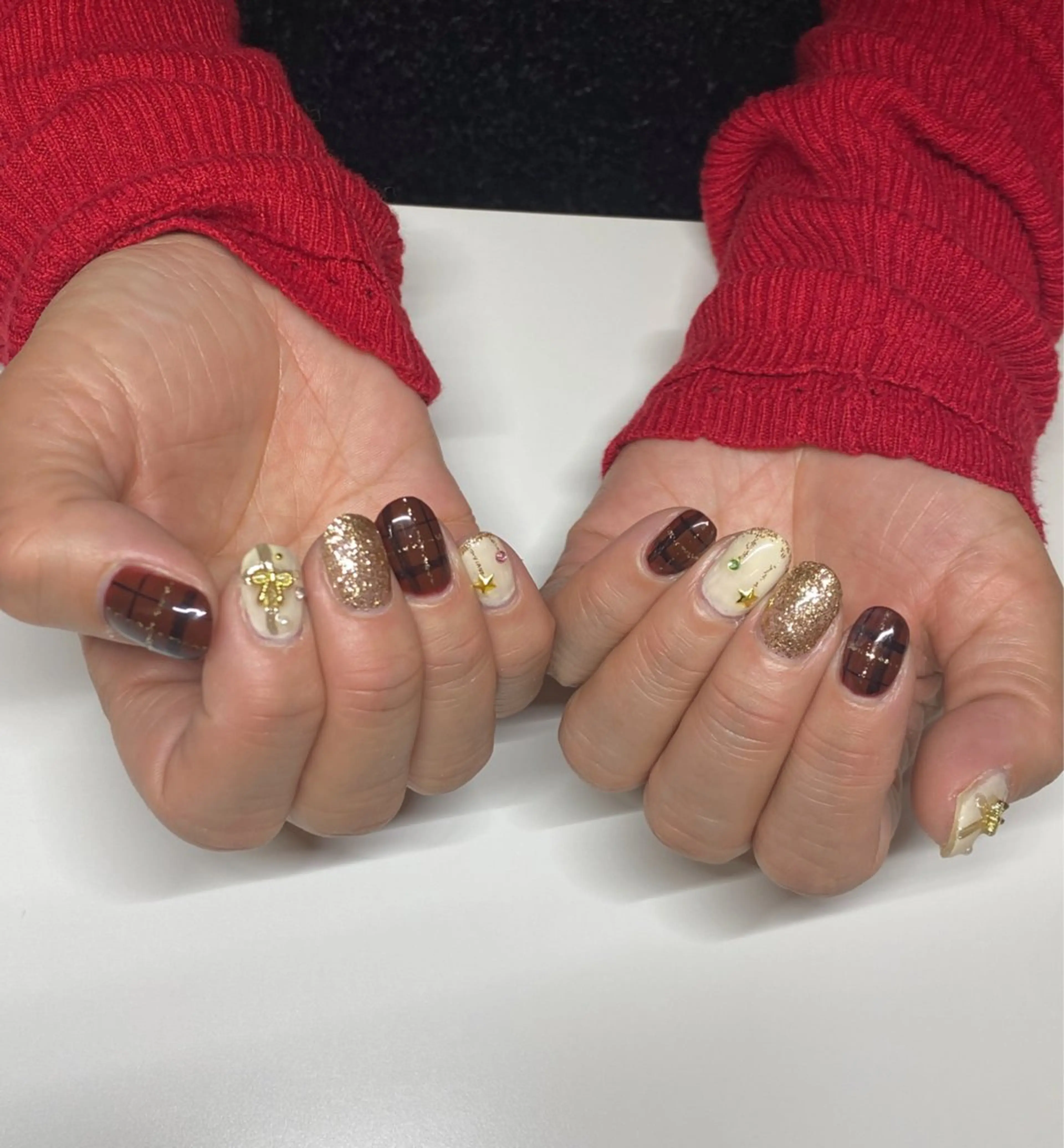 ネイル 冬ネイル クリスマス ハンドネイル nail salon Hope所属・HOPE 【ホプ】のネイルデザイン