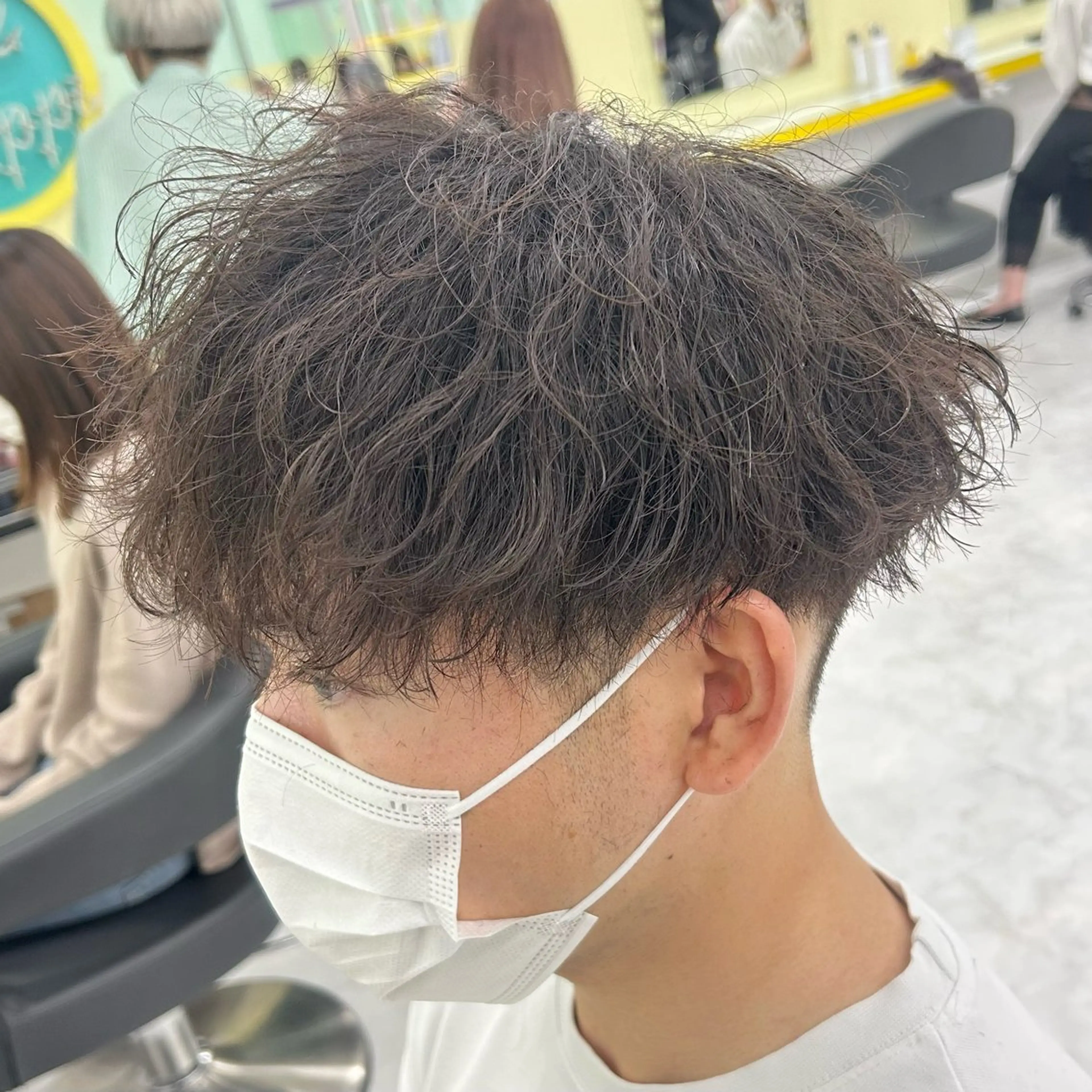 ショート パーマ メンズ カット パーマ 韓国レイヤーカット /REIのヘアスタイル