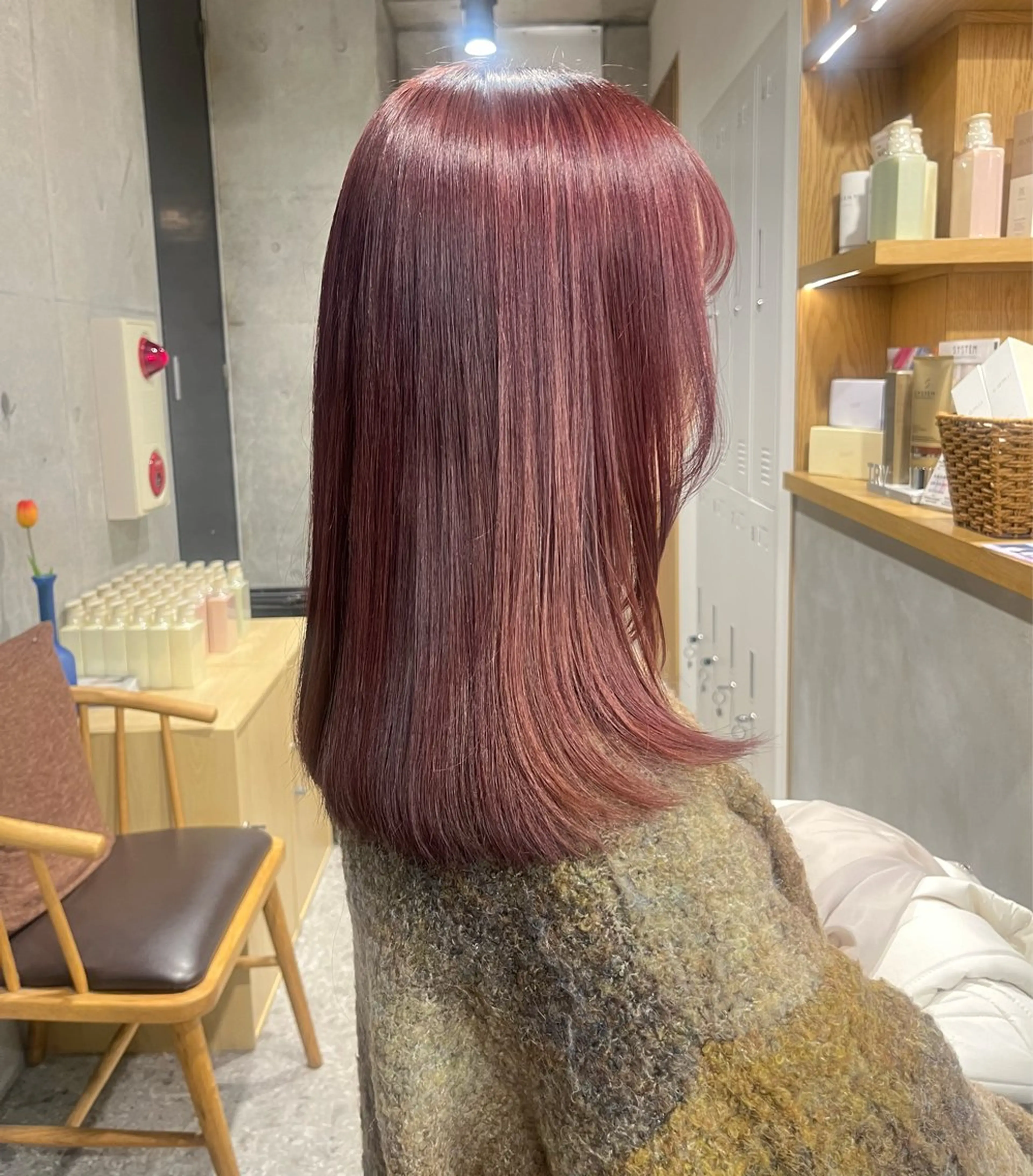 カラー レッドカラー ️🩵LUFE ayano️🩵のヘアスタイル