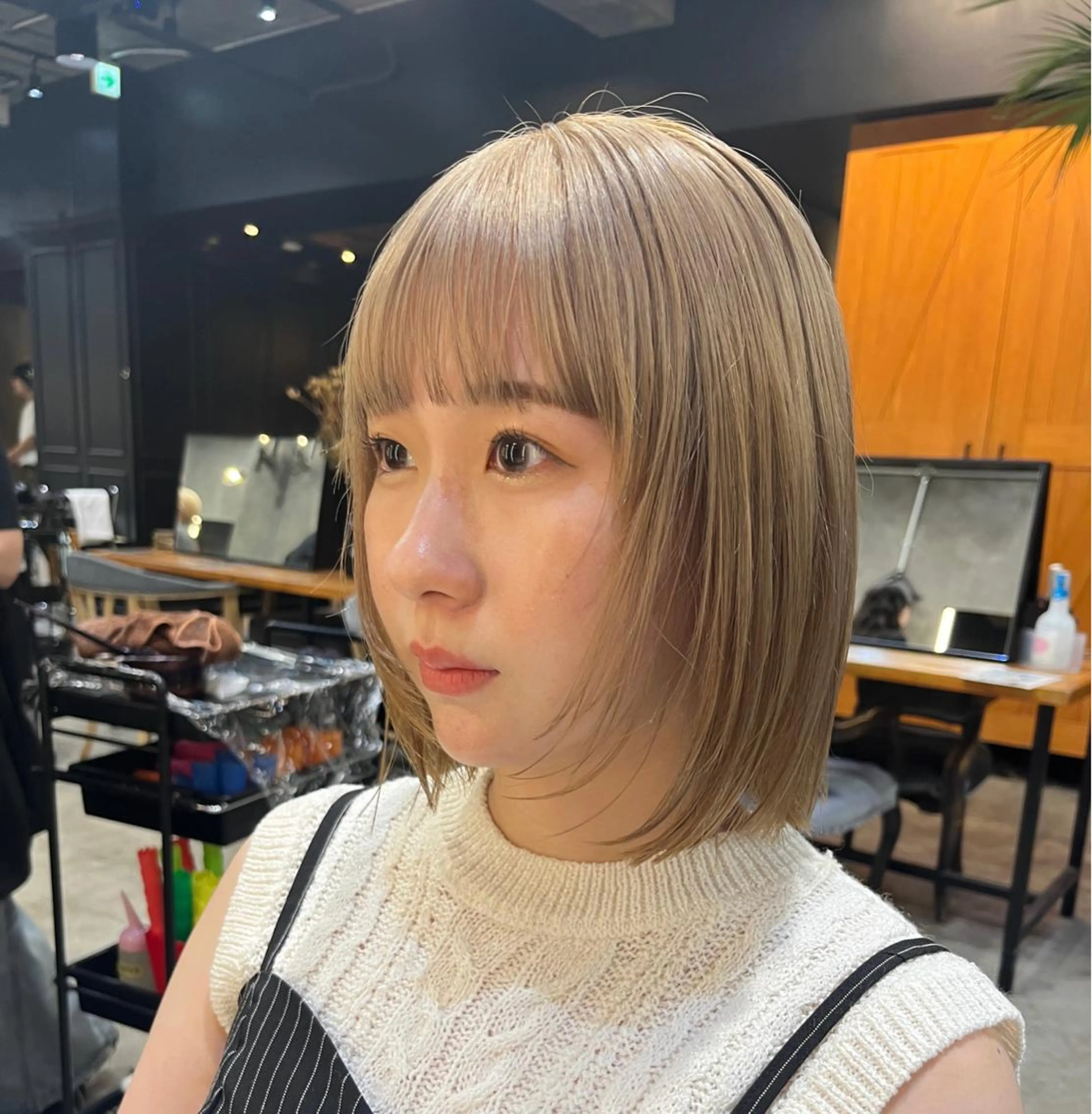セミロング カラー HAIR MAKE  miel所属・🫧透明感カラー🫧 SHINSEIのヘアスタイル
