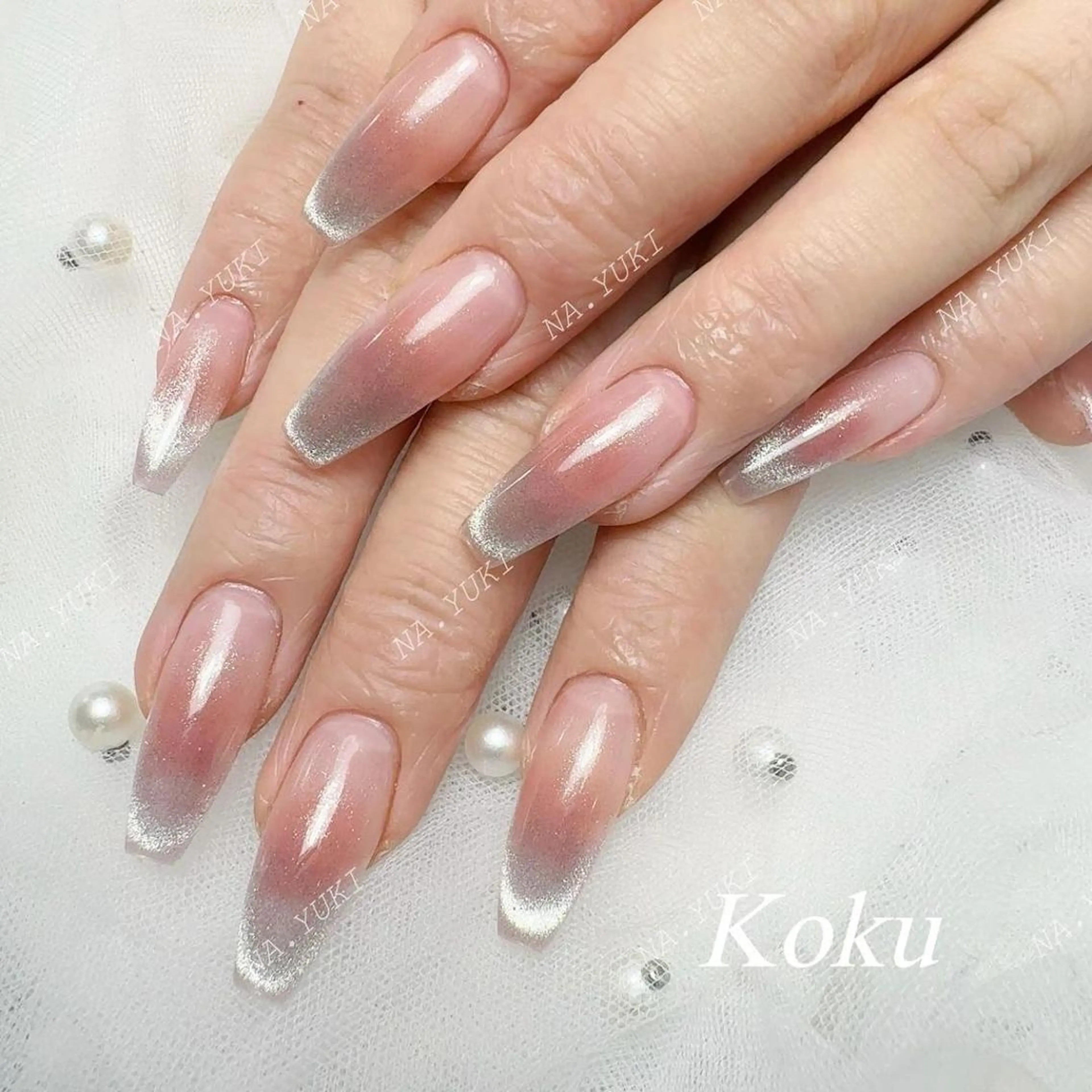 ネイル ハンドネイル ハンドケア 🌷 Mooning 🌷のネイルデザイン