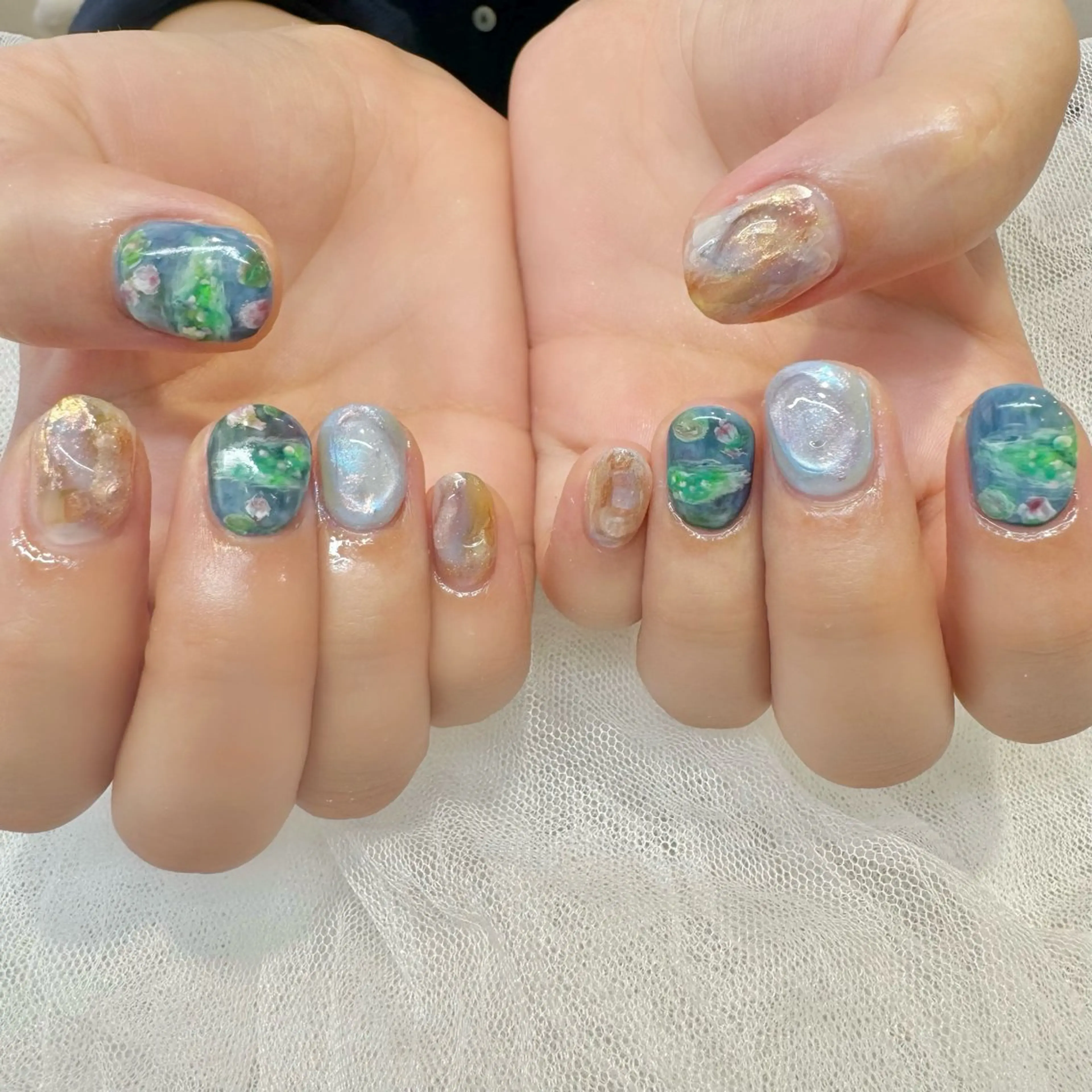 ネイル ハンドネイル 新井 ひなののネイルデザイン