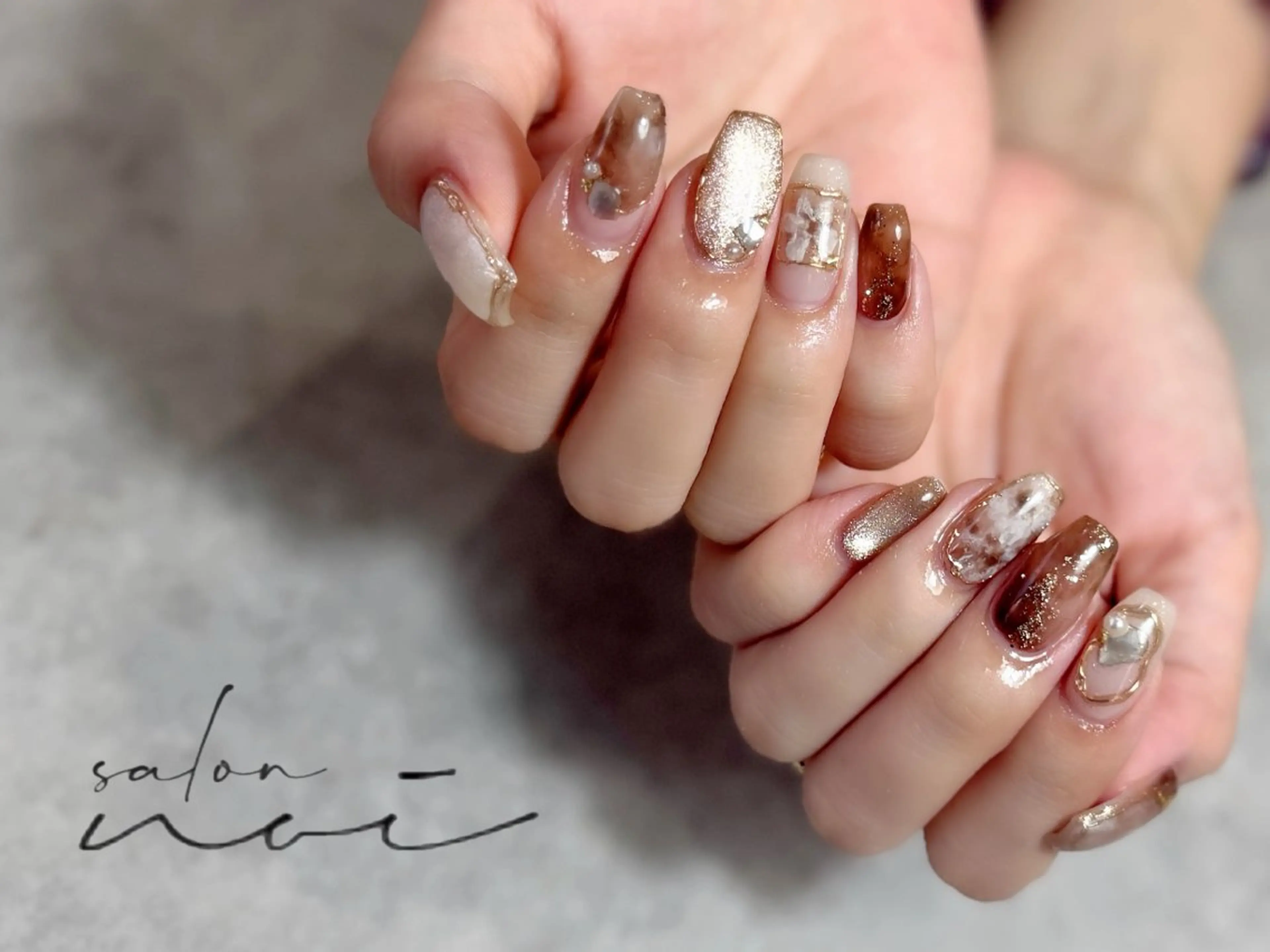 ネイル ニュアンスネイル ハンドネイル salon noi所属・salon noiのネイルデザイン