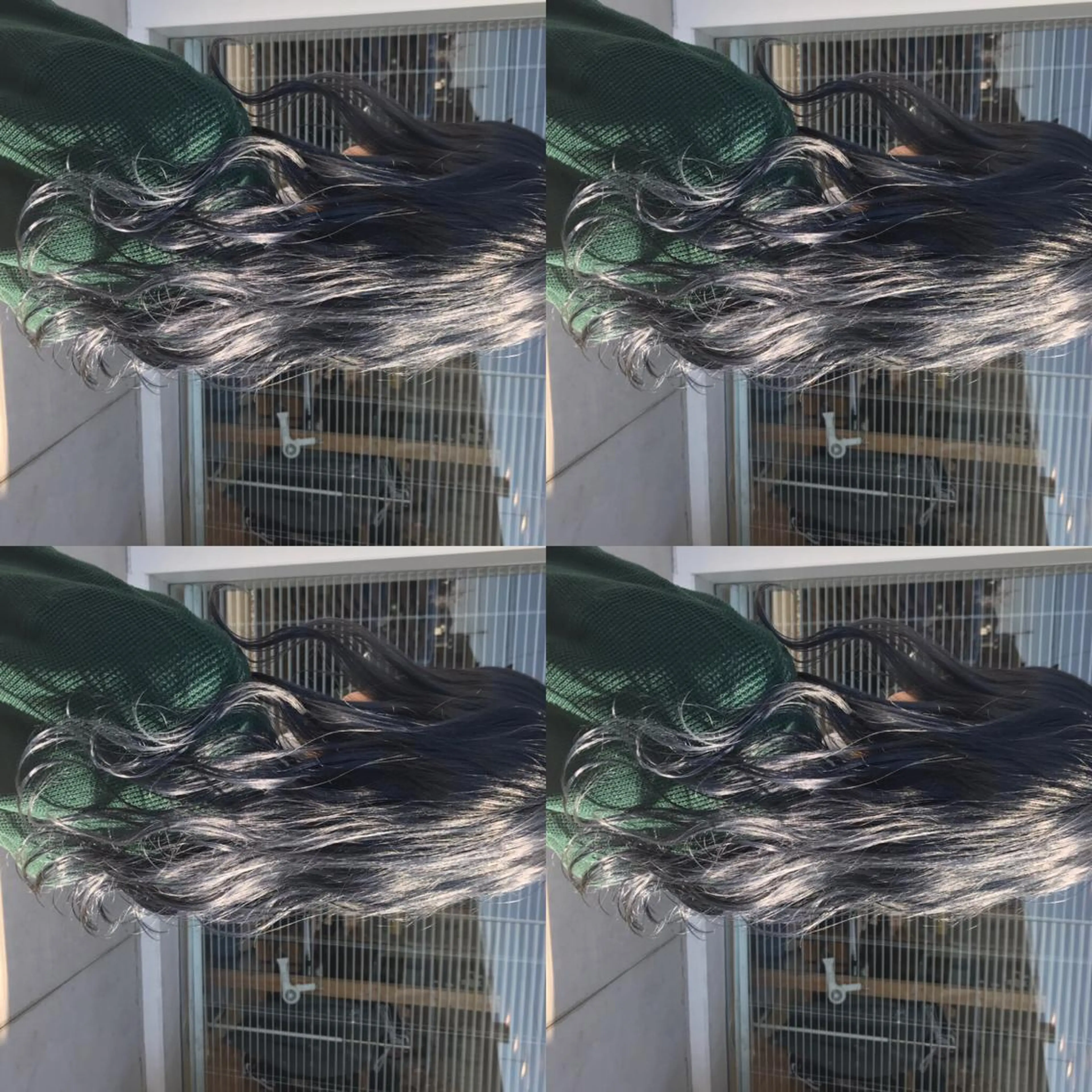 セミロング カラー ネイビーカラー ヘアカラー 大久保 隆蔵のヘアスタイル