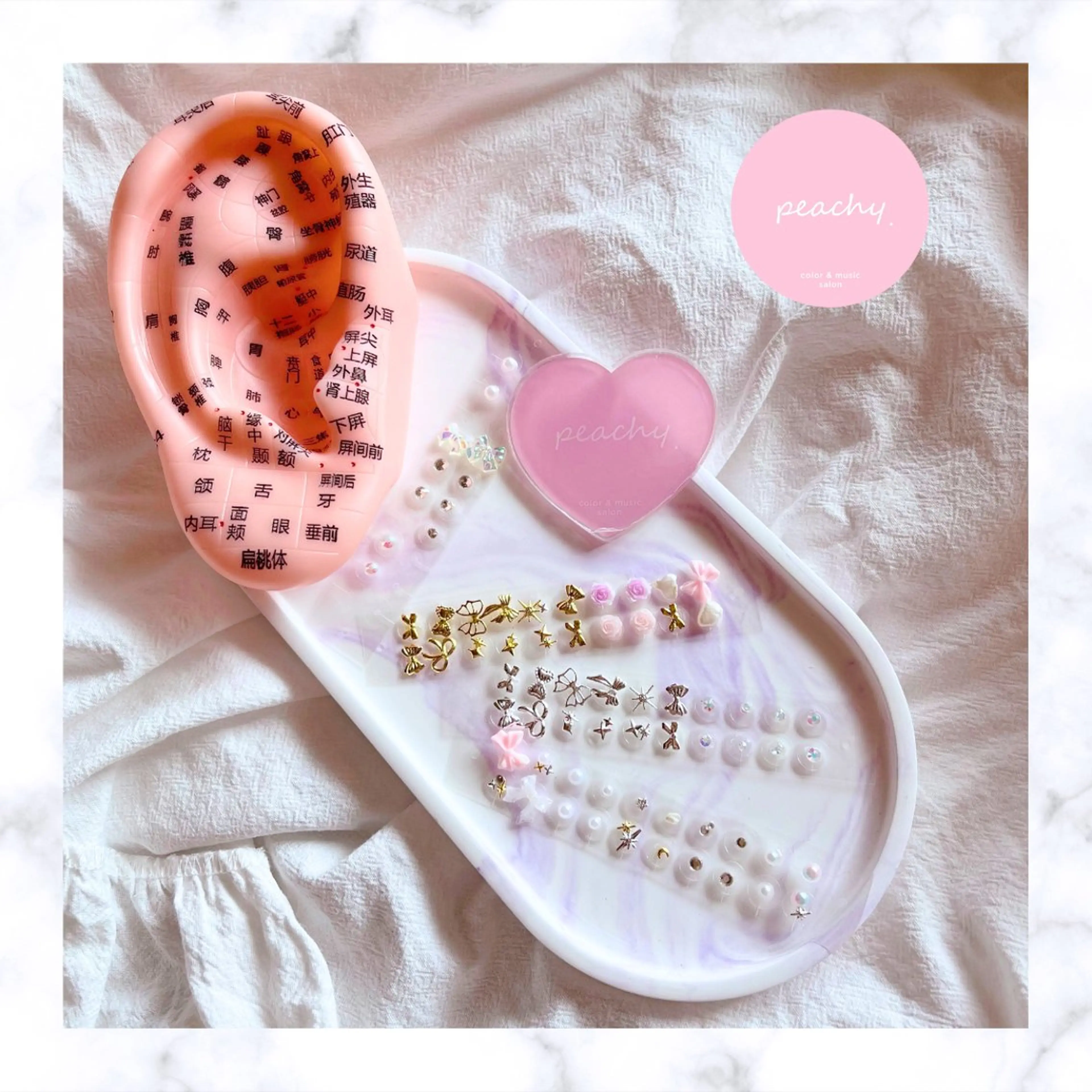 【耳つぼジュエリー👂🏻💎ˊ˗】ご相談ください💓片耳5/両耳10粒⋆似合う×整うが叶う⟡イメコンサロンで🎀の写真