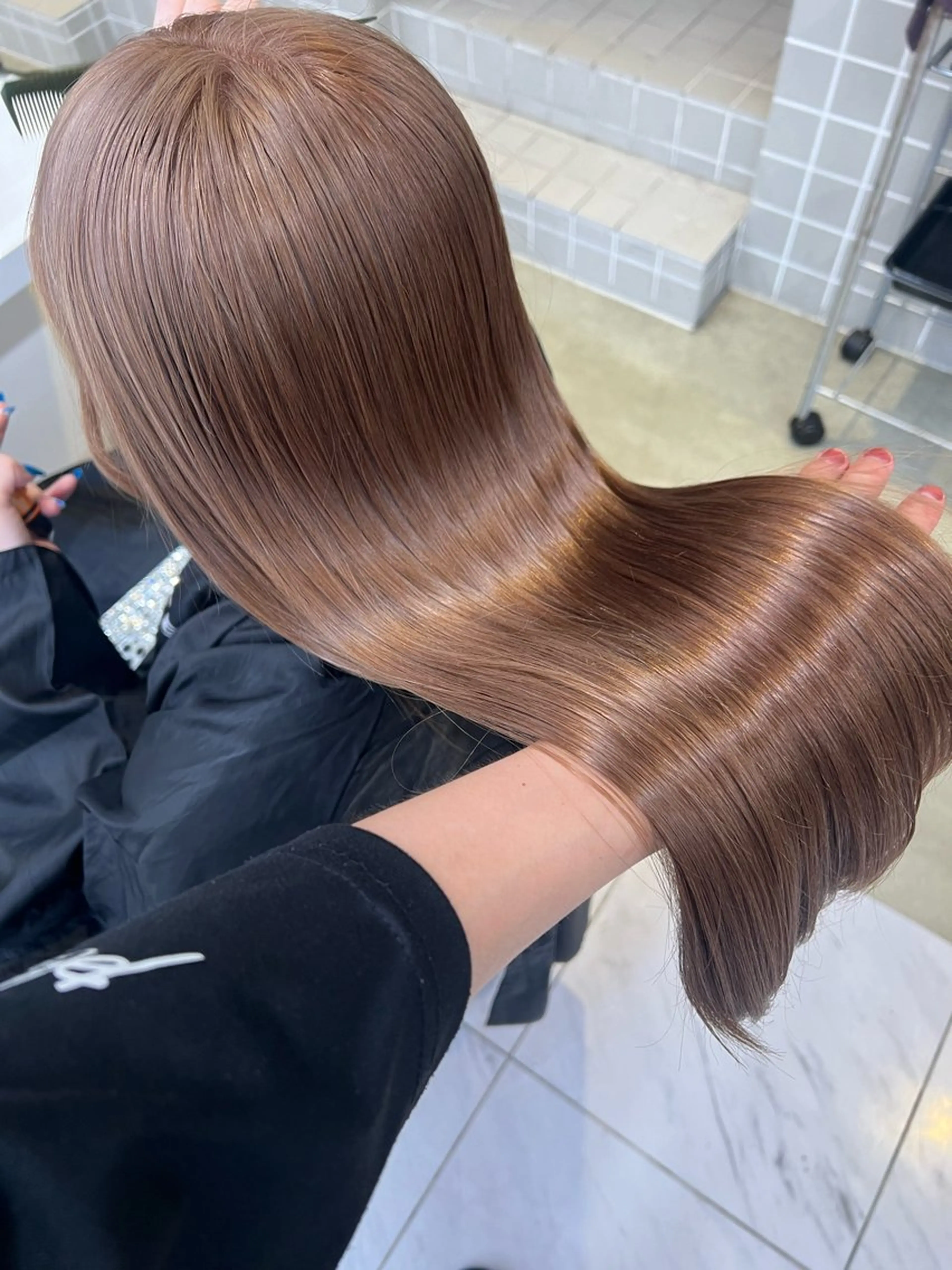 ロング カラー ヘアカラー 韓国レイヤーカット /REIのヘアスタイル