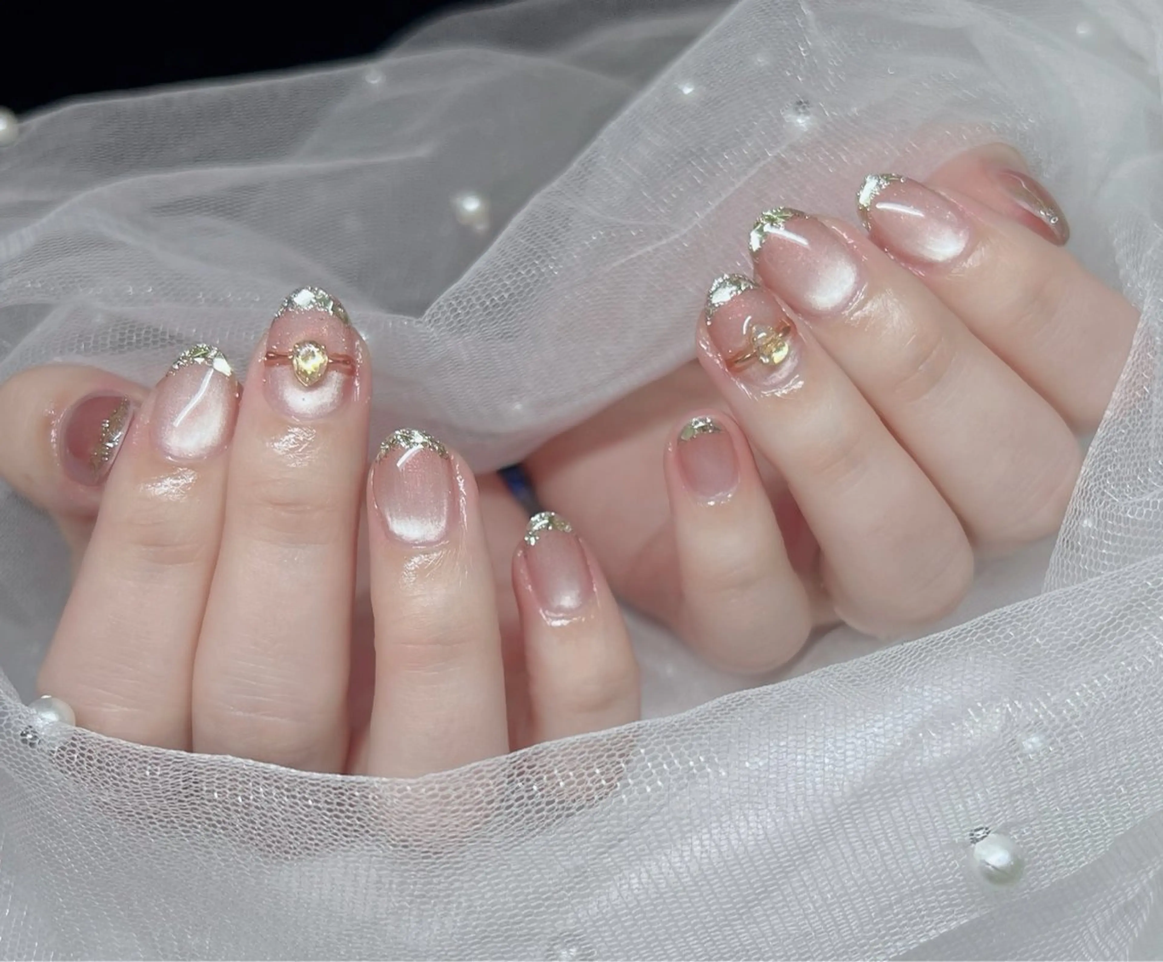 ネイル 🎀PG🩵 ネイルサロンのネイルデザイン