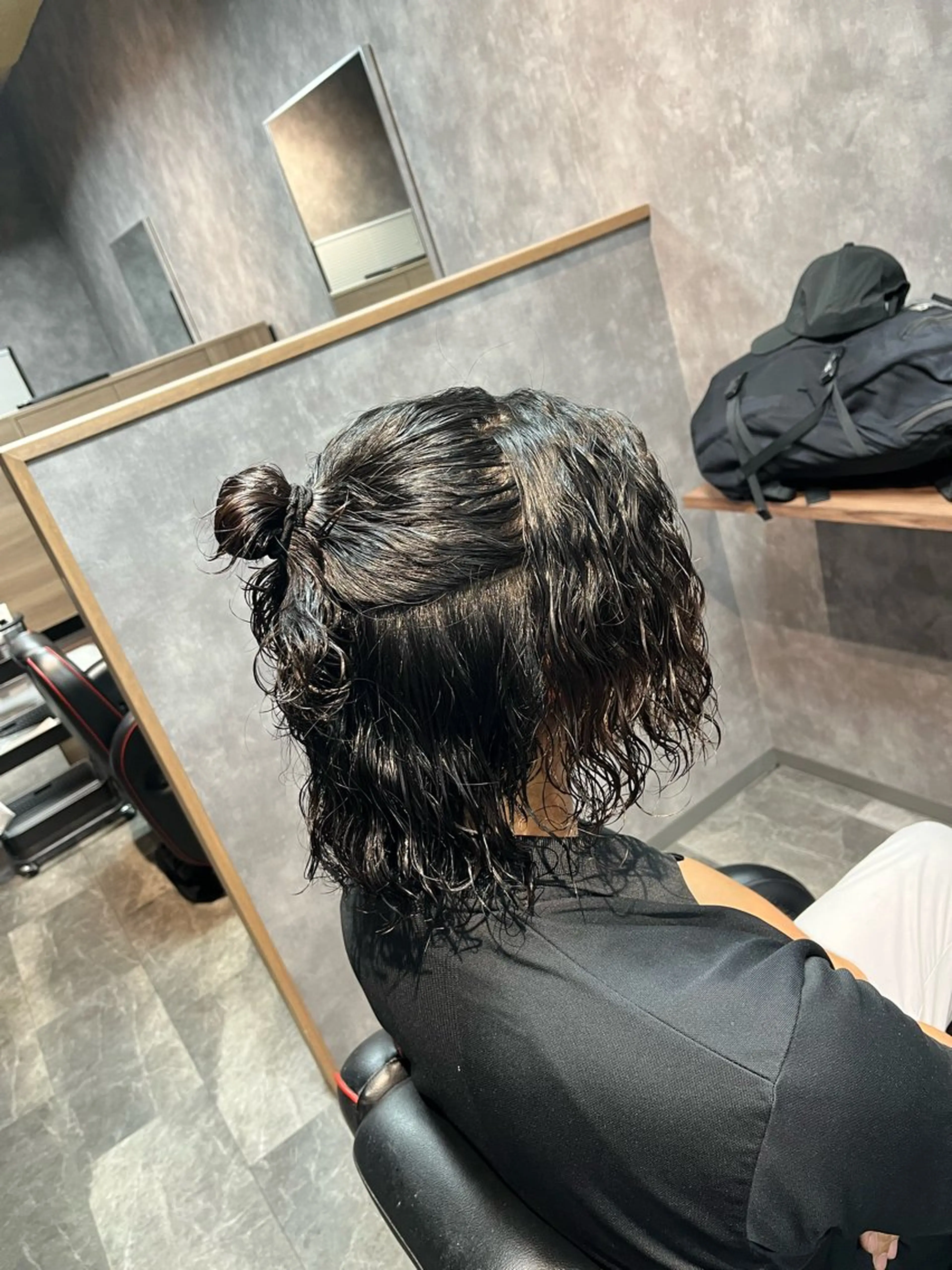 セミロング セミロングパーマ パーマ SWELL-WHITE-所属・SWELL  高峰 将生  メンズ専門のヘアスタイル