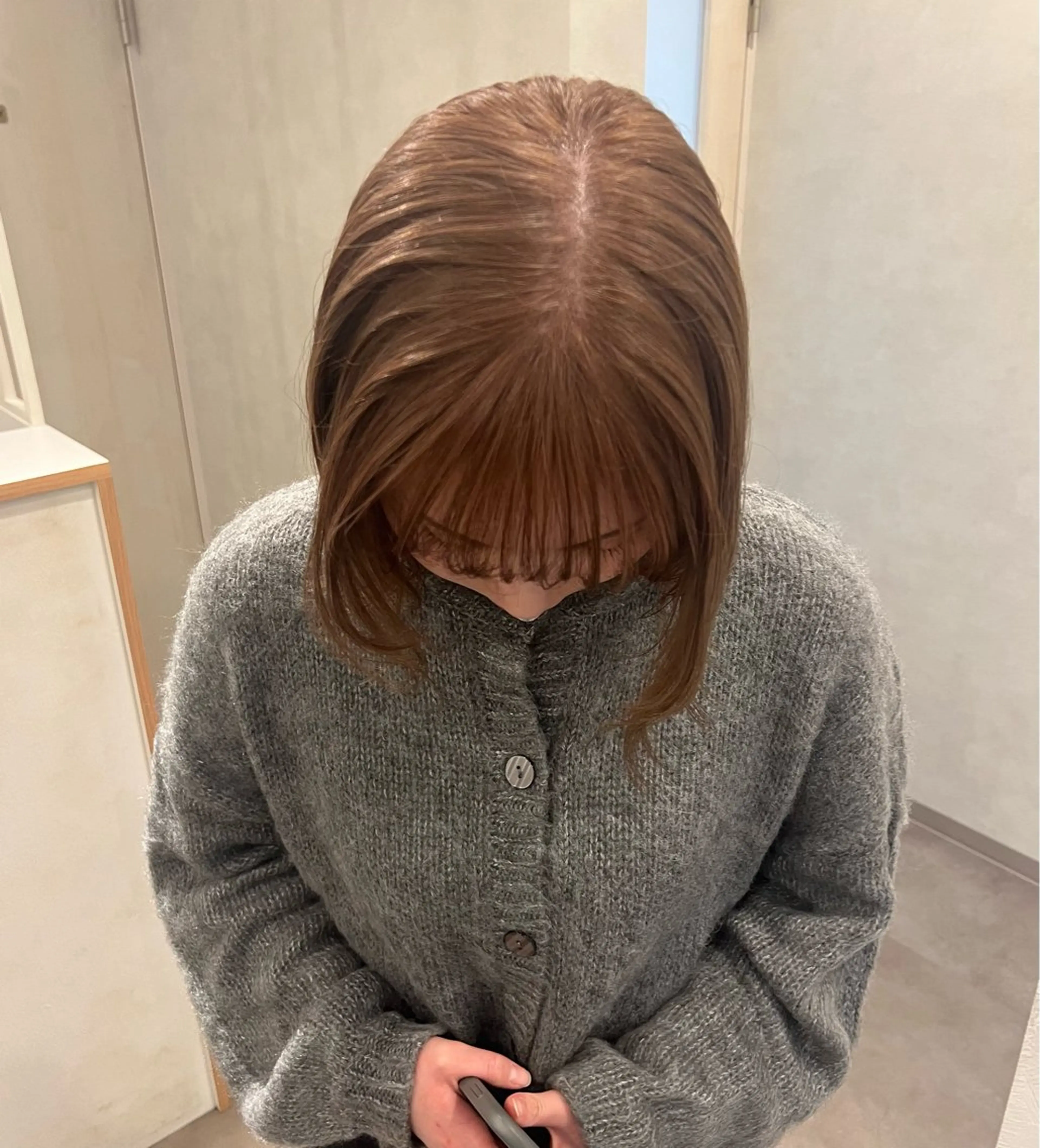 ミディアム カラー TERMINAL bern所属・縮毛矯正/髪質改善 riwaのヘアスタイル