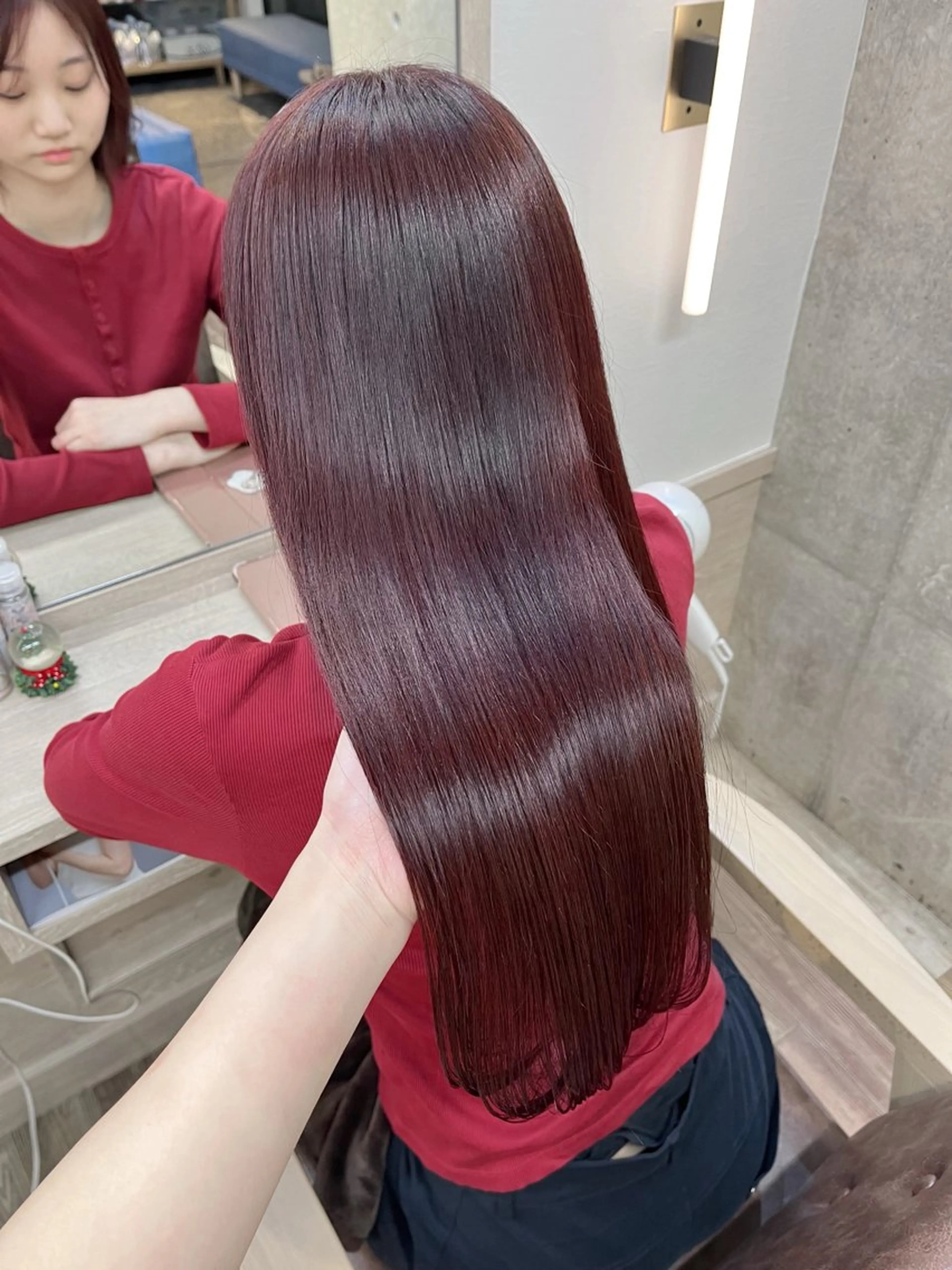 ロング カラー ヘアカラー トリートメント cache  cache 用賀所属・🍓艶モテ暖色カラー 🎀mayu🍓のヘアスタイル