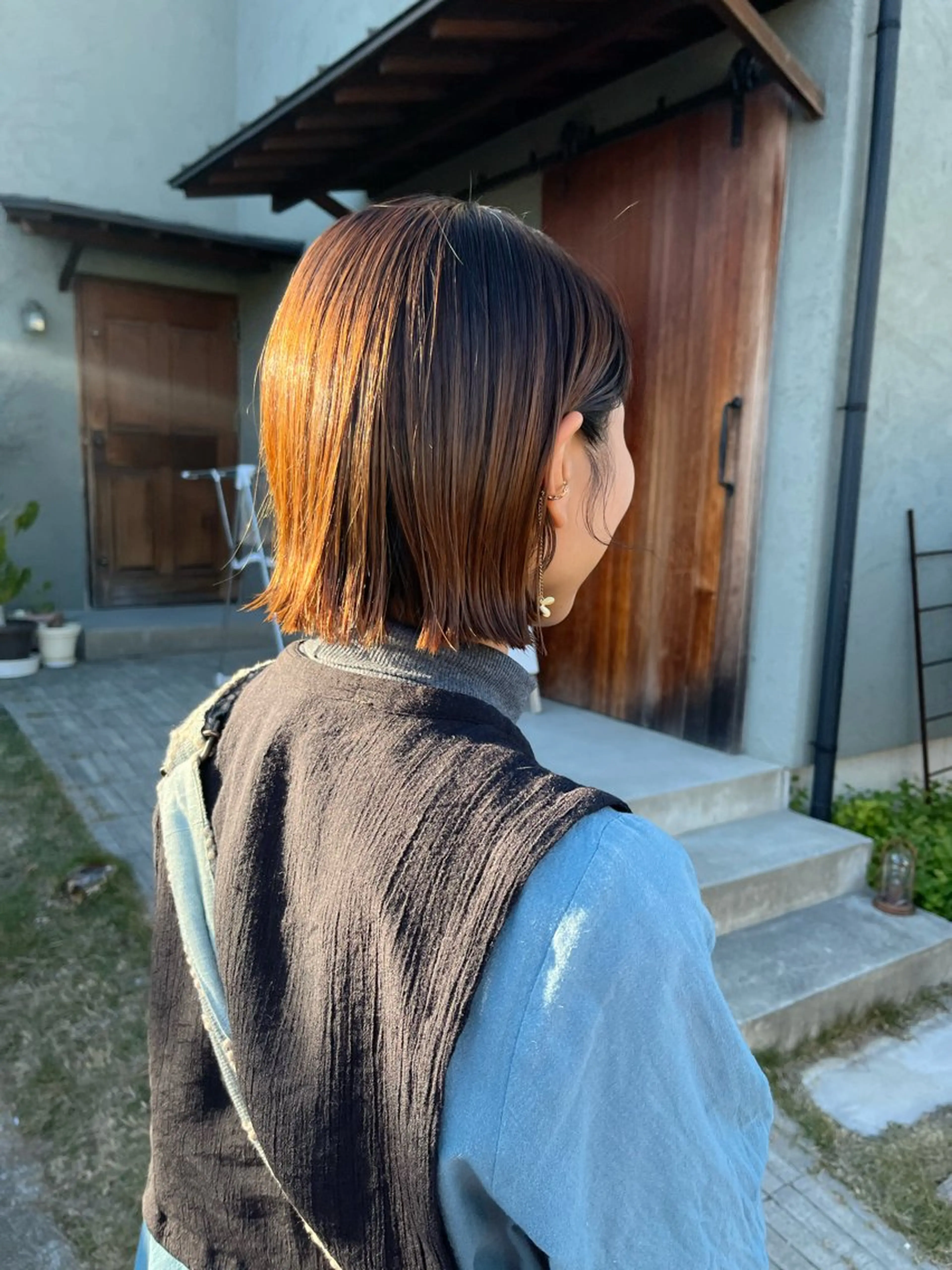 ミディアム ボブ tablier所属・フクウラ ミホのヘアスタイル