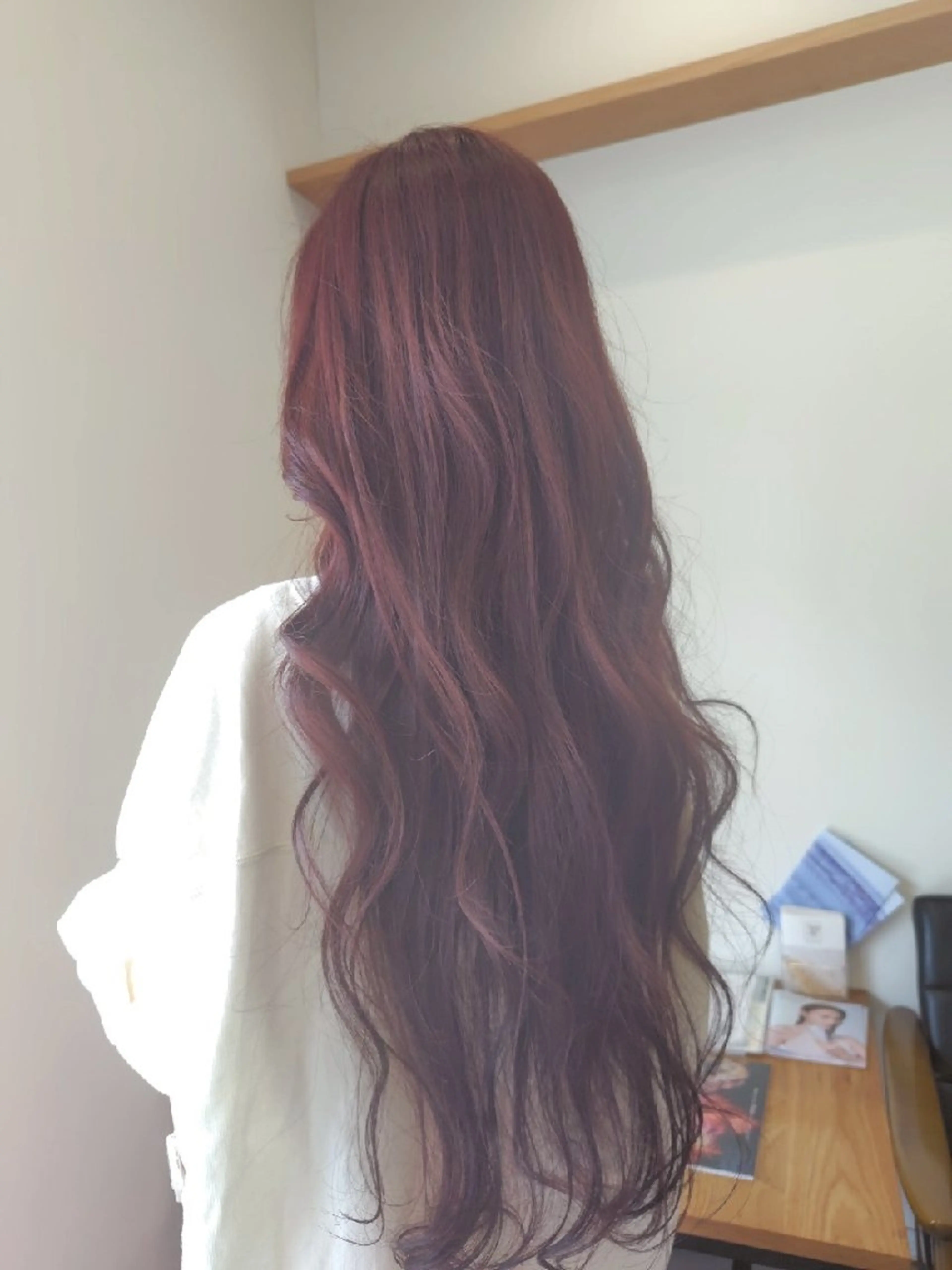 【大学生限定】✳️似合わせCut✳️＋ダブルカラー＋【カシスピンク🍒】カラー💗の写真