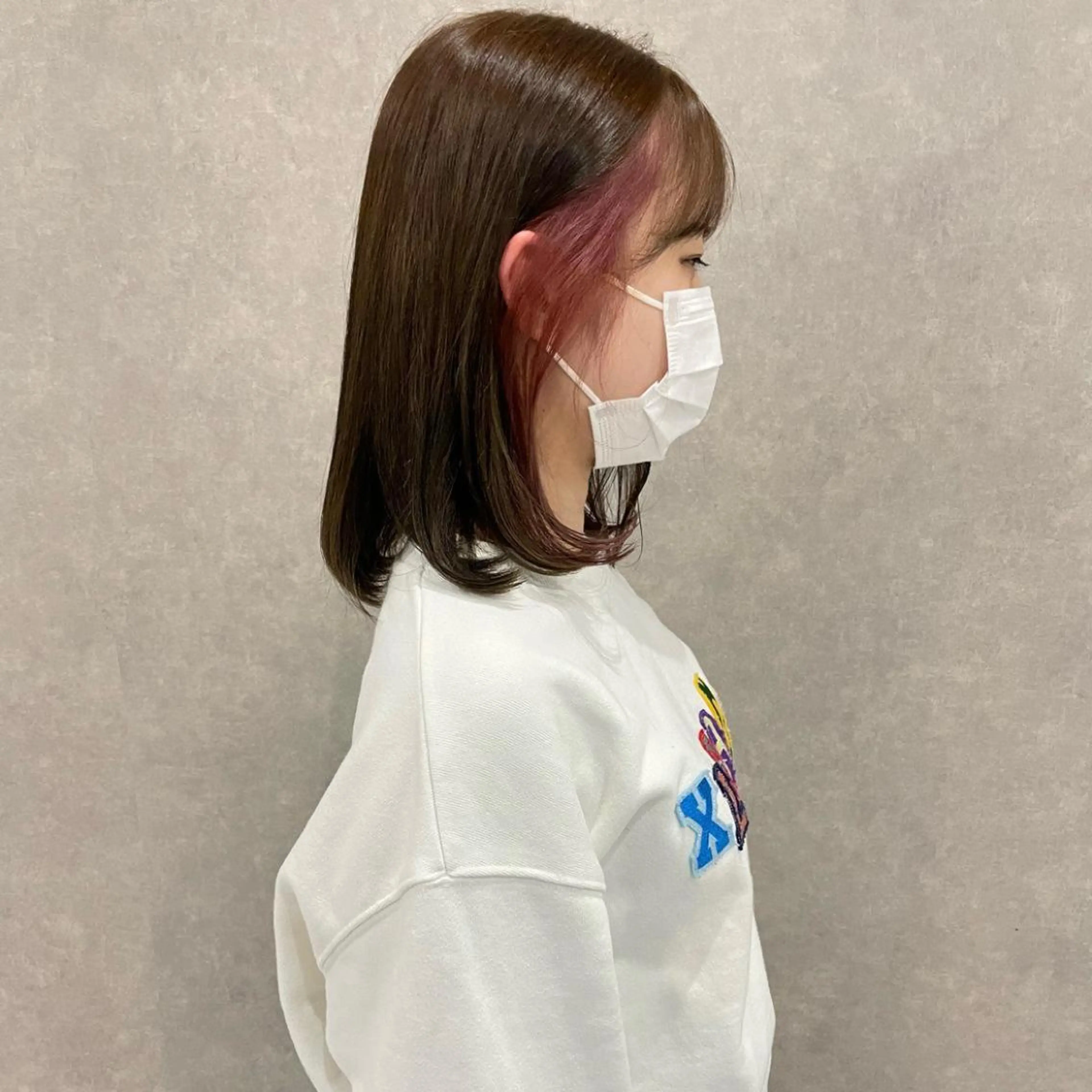 ミディアム カラー はちすか るかのヘアスタイル