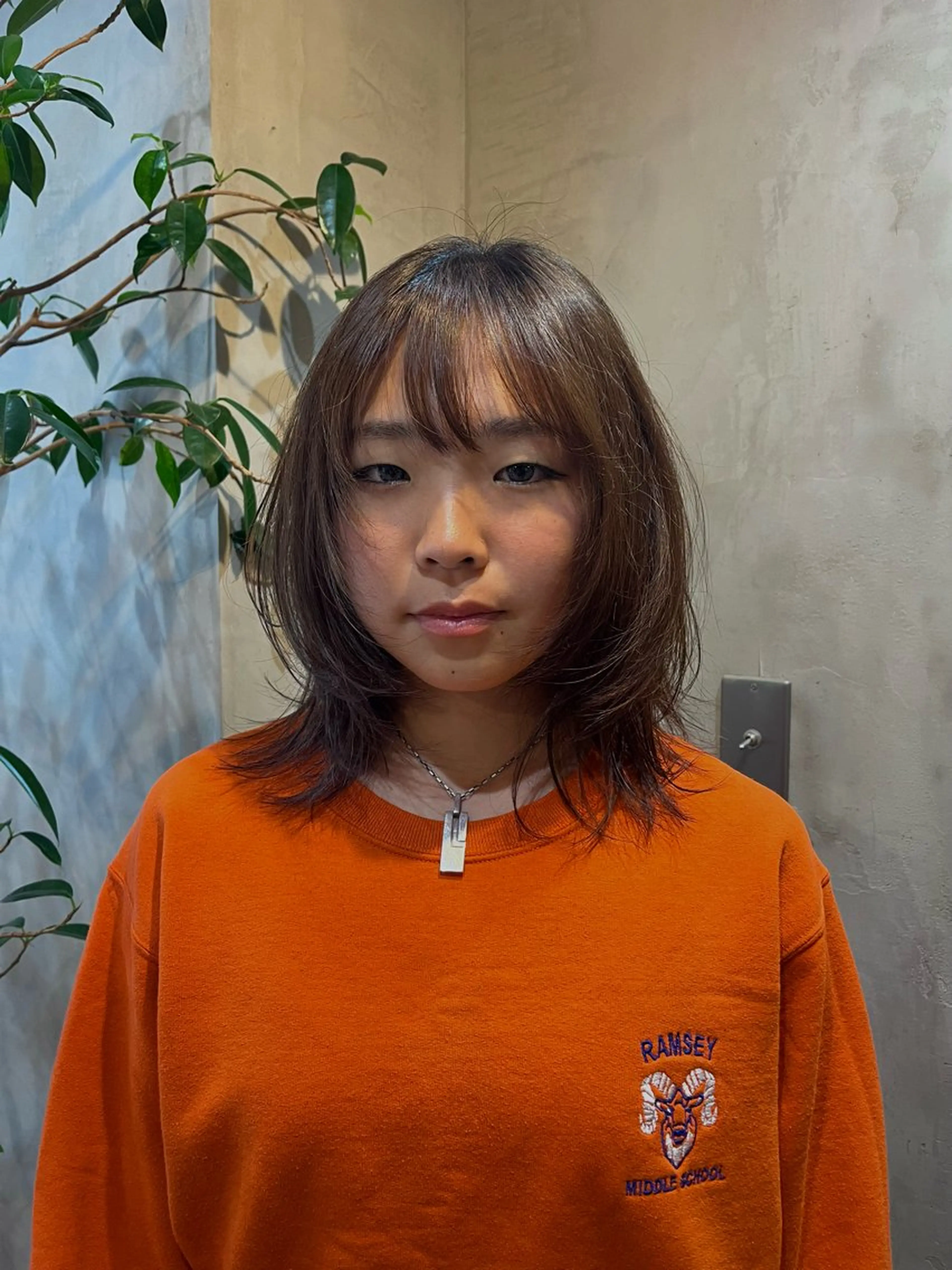 【カット】ミディアムレイヤーorボブ🍃【2stepトリートメント付き】の写真