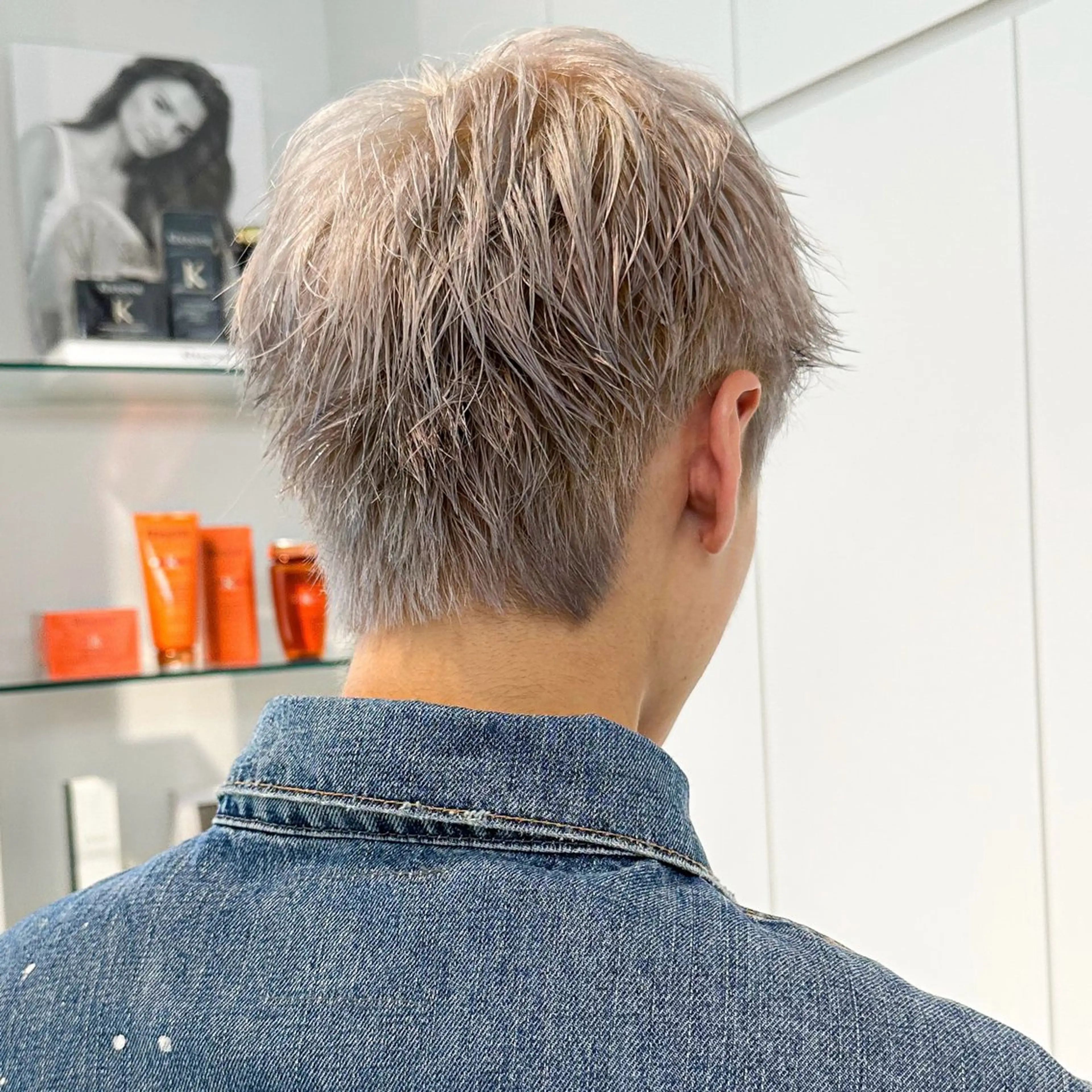 ショート カラー パーマ メンズ アップバング ダウンパーマ メンズパーマ スパイキーショート メンズツイストパーマ メンズ支持No. 1 🥇メンズ特化吉田のヘアスタイル