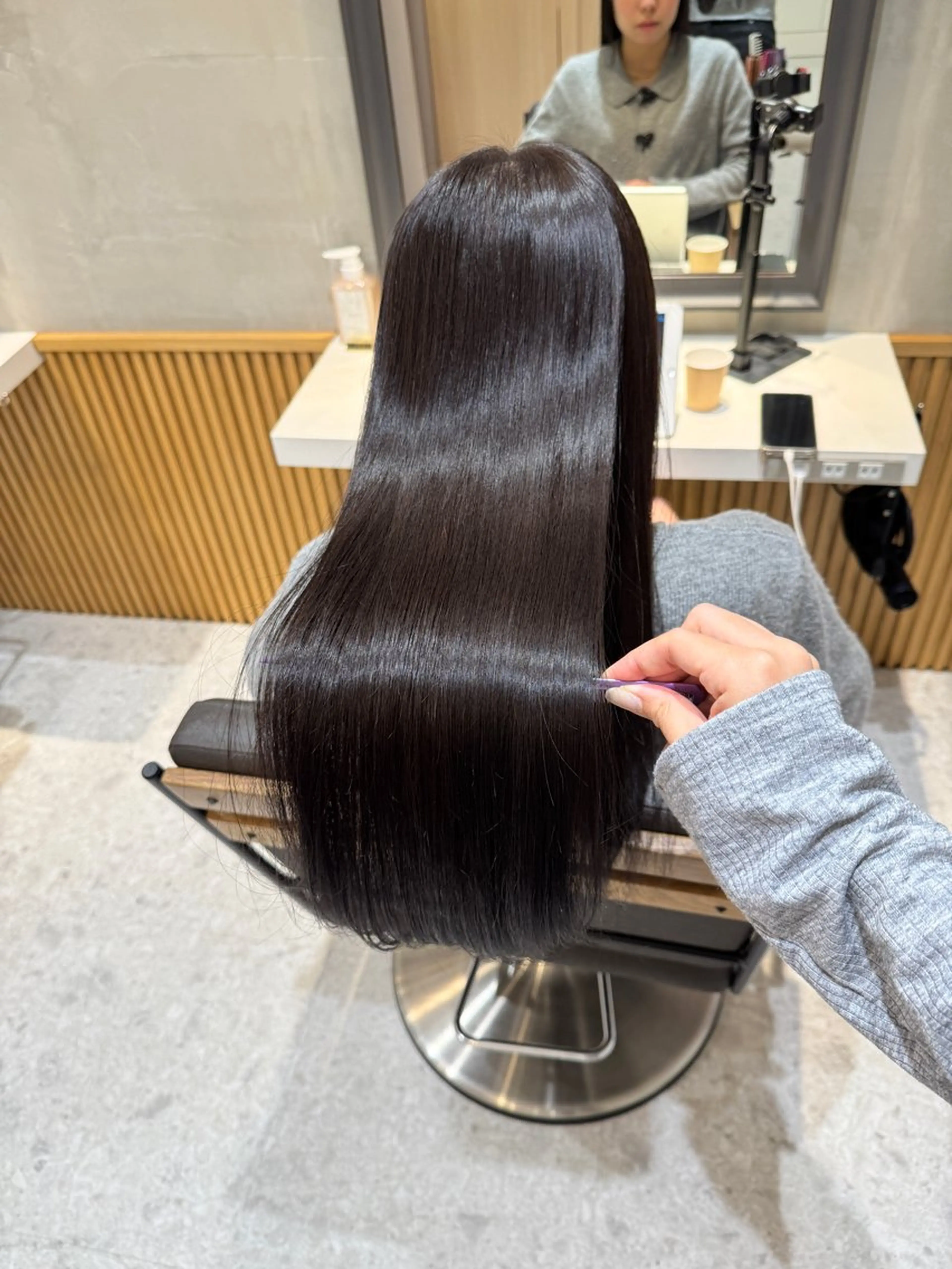 セミロング カラー ブリーチなしWカラー ヘアセット🎀はるかのヘアスタイル