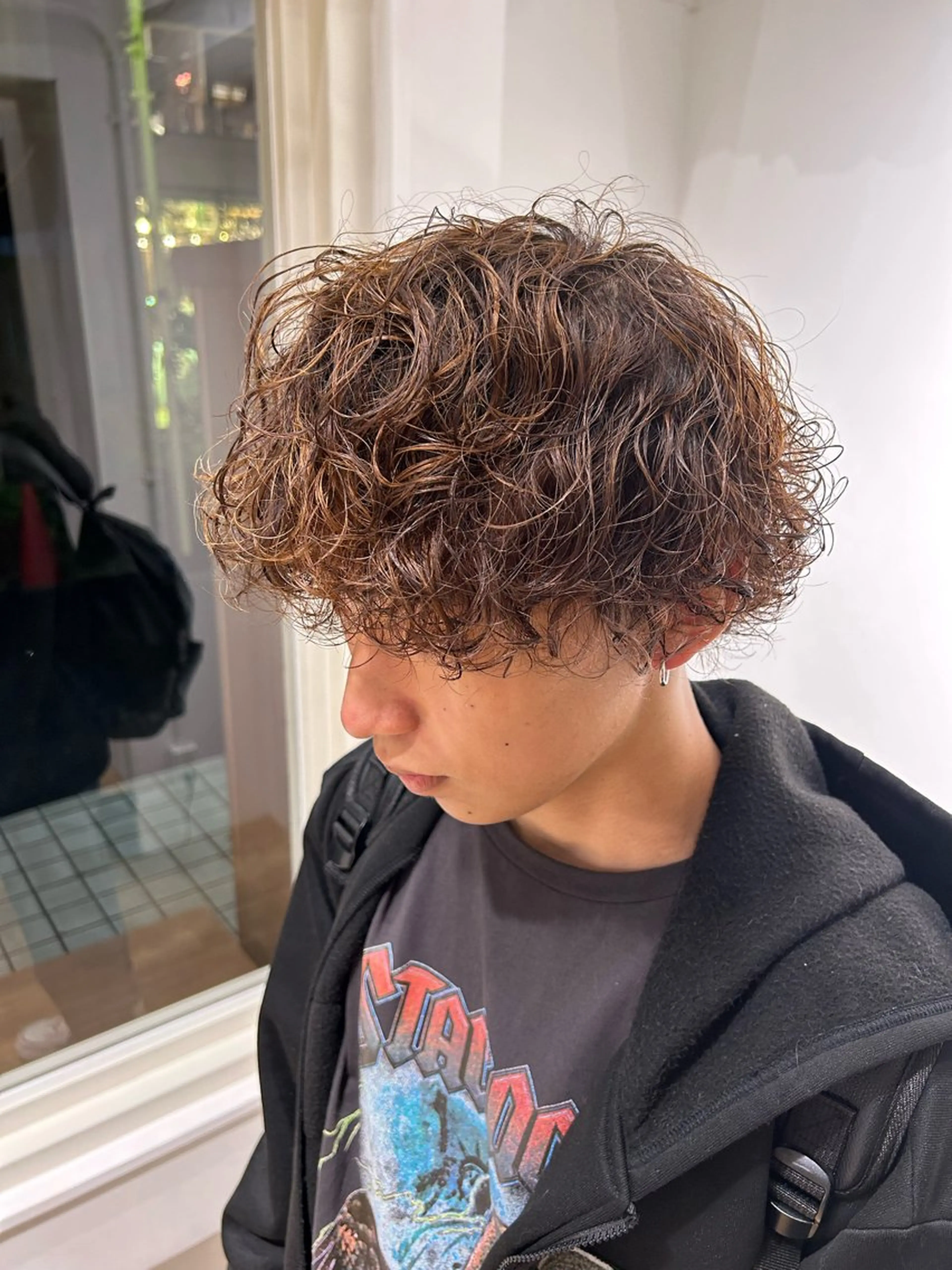 ショート パーマ メンズ SOZO Hair Make GINZA所属・👑艶髪/ブリーチ/ 縮毛矯正/パーマ👑のヘアスタイル