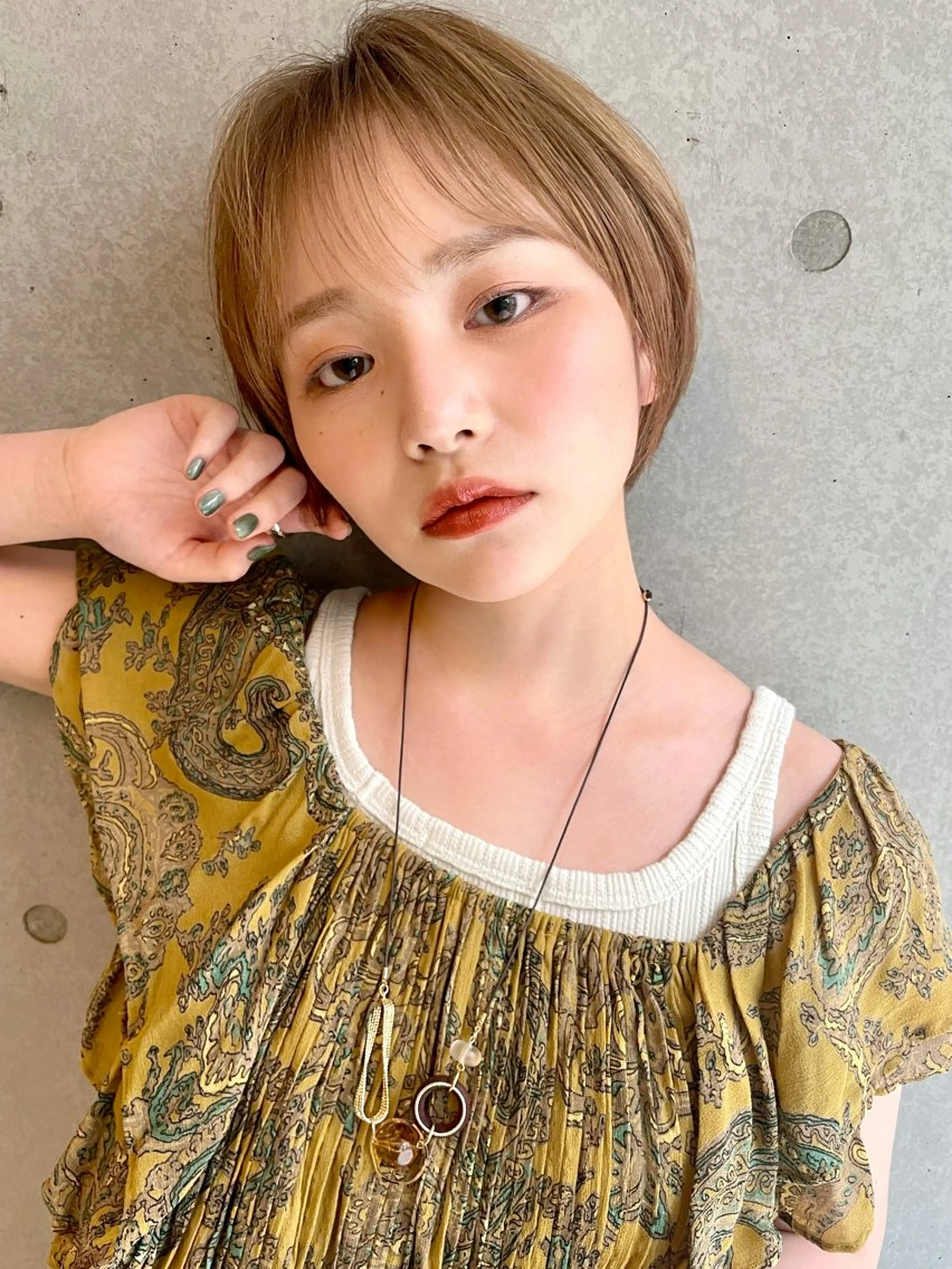 ショート ショートボブ 丸みショート ボブ ショートヘア レイヤー/韓国/ 顔周り/しんやのヘアスタイル