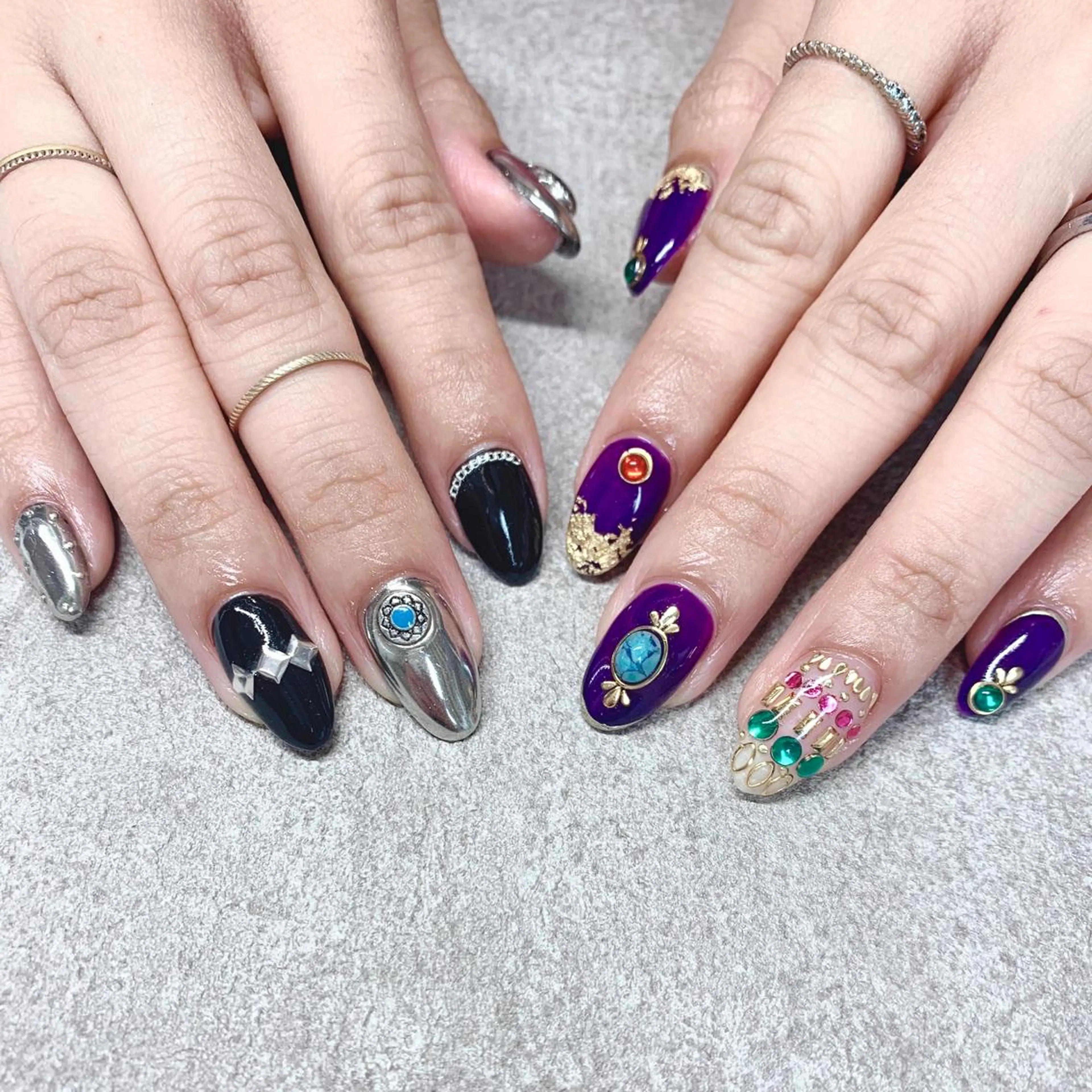 カラー ネイル ハンドネイル Cozy_ ilumのネイルデザイン