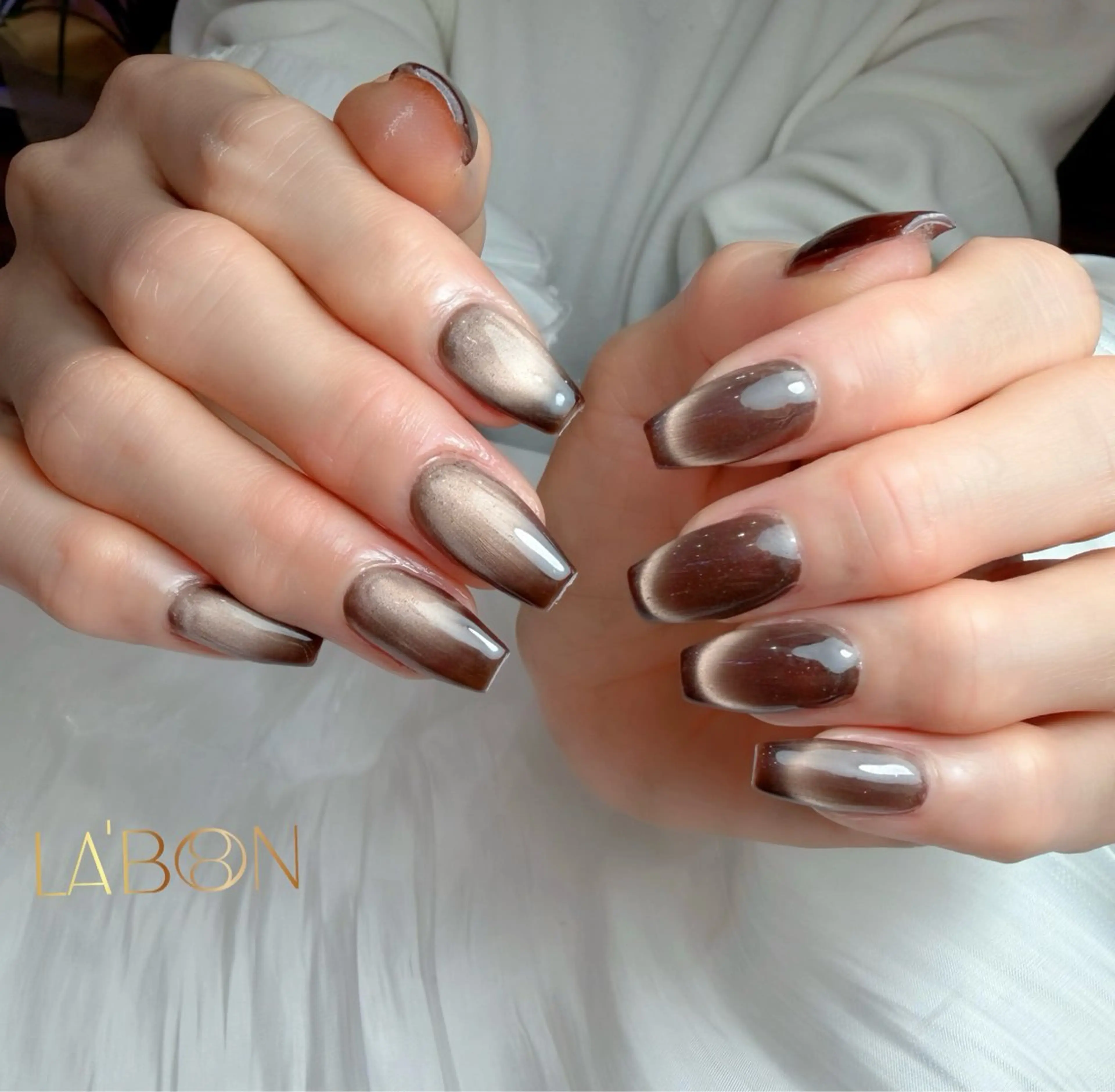 ネイル アートネイル ジェルネイル キラキラネイル 韓国ネイル ロングネイル Labon Nails Artのネイルデザイン