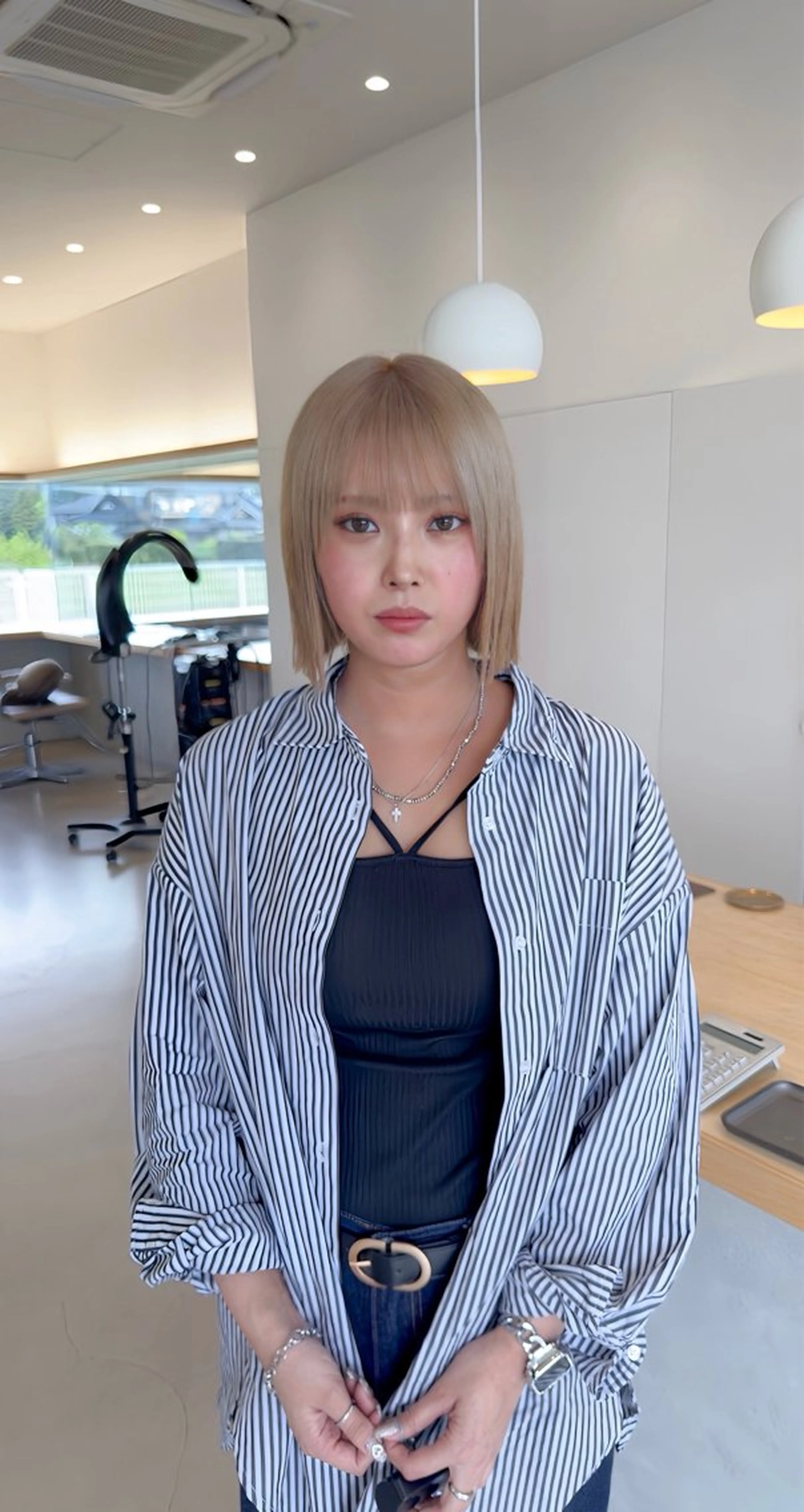 ミディアム カラー カット ヘアカラー トリートメント つくばUtooe's 副店長　寺沢颯のヘアスタイル