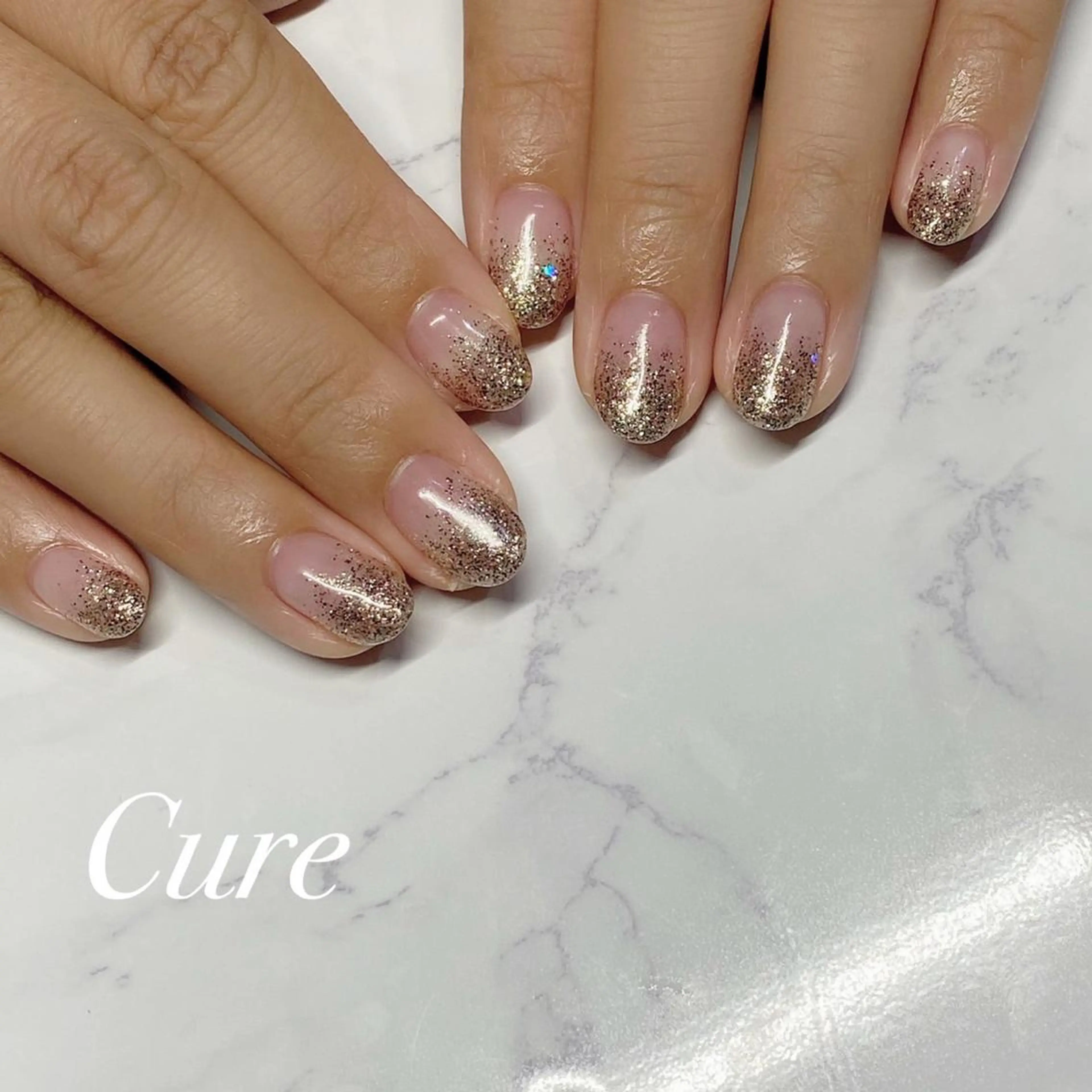 【オフなし】シンプルコース(ワンカラー、ラメorラメグラデーション)💜の写真