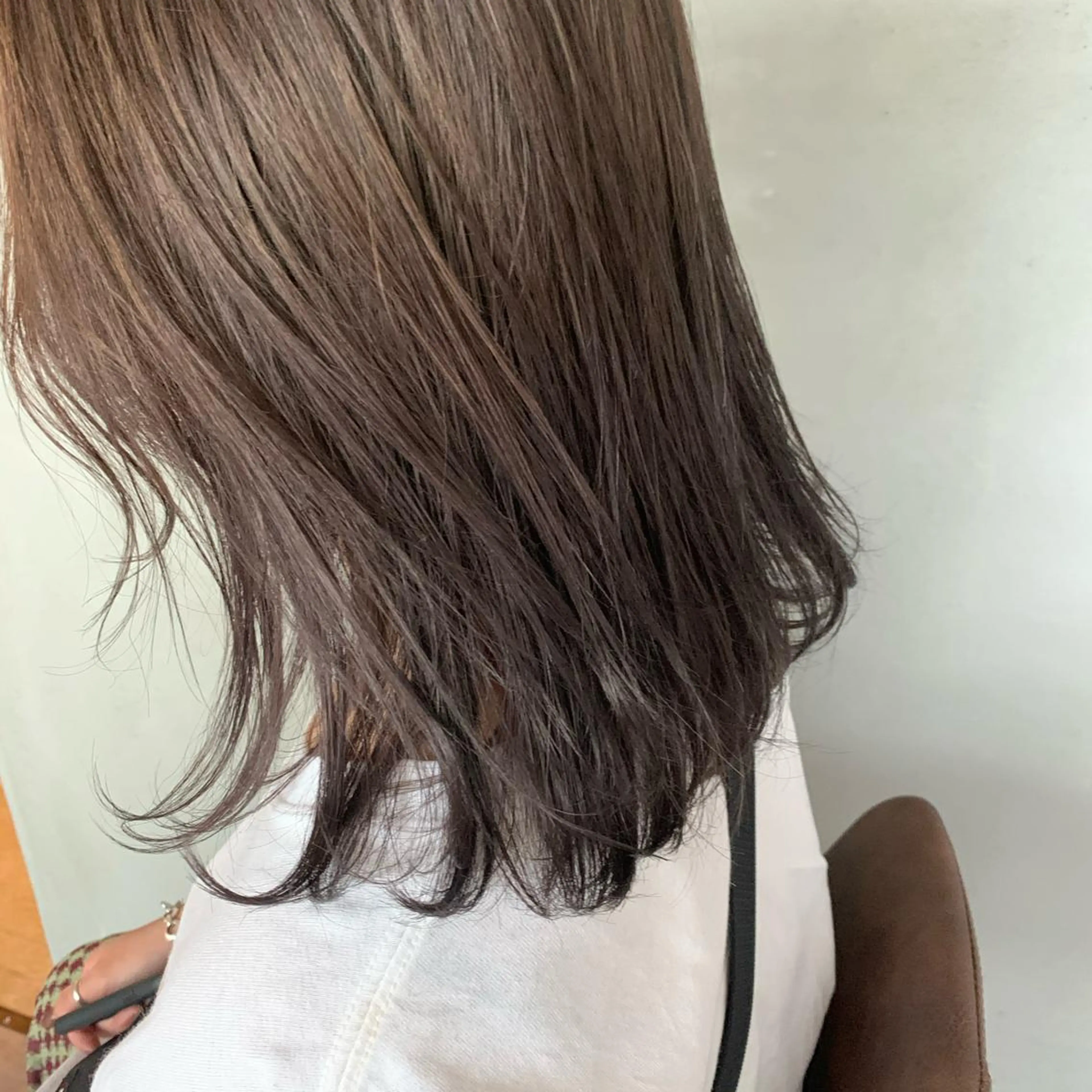 ミディアム カラー グレージュ ラベンダーカラー ラベンダーグレージュ ラベンダーグレー amy.所属・メンズカットパーマ/ ブリーチ高柳将太のヘアスタイル