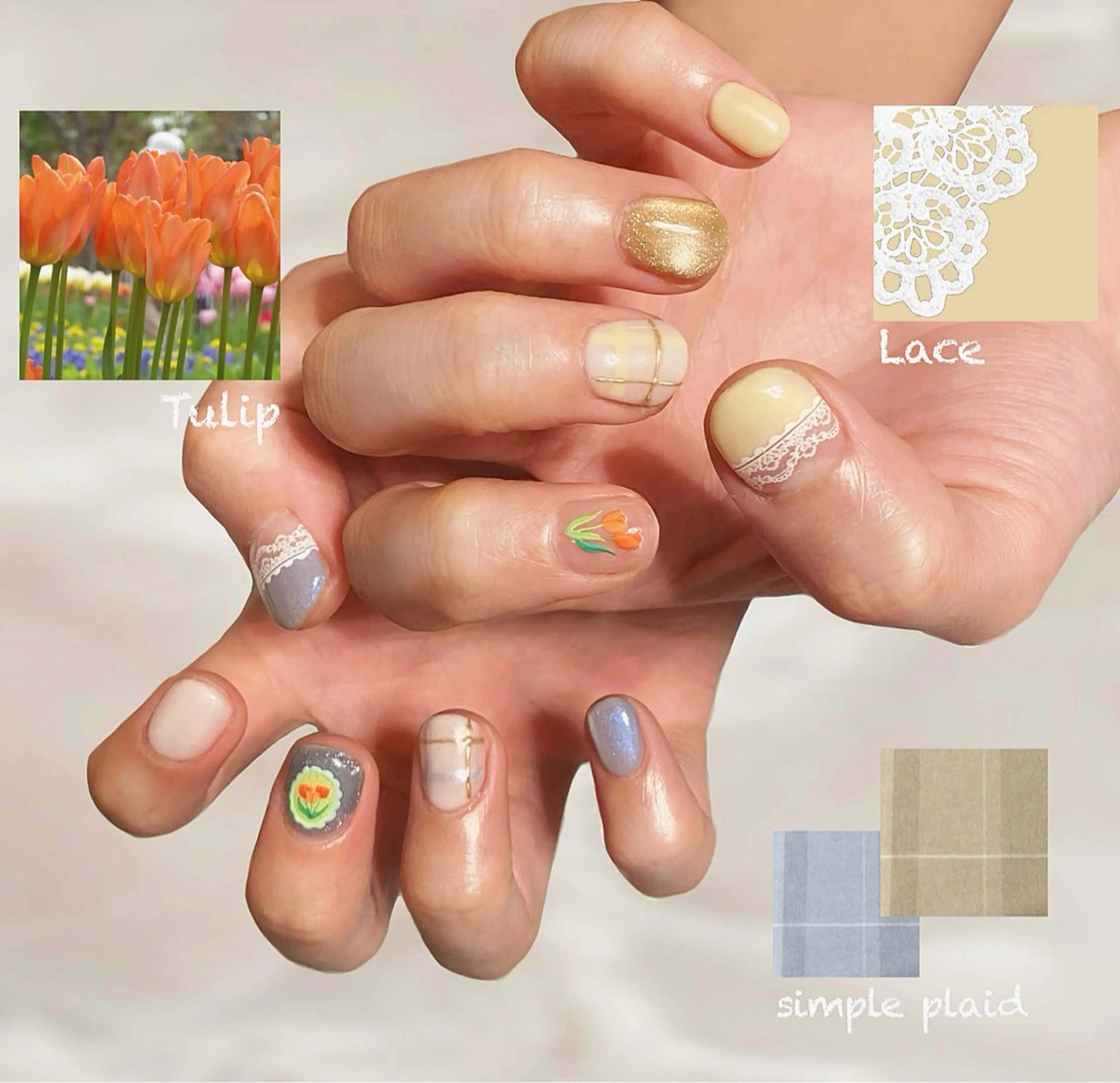 ネイル ショートネイル 春ネイル Nail room101のネイルデザイン