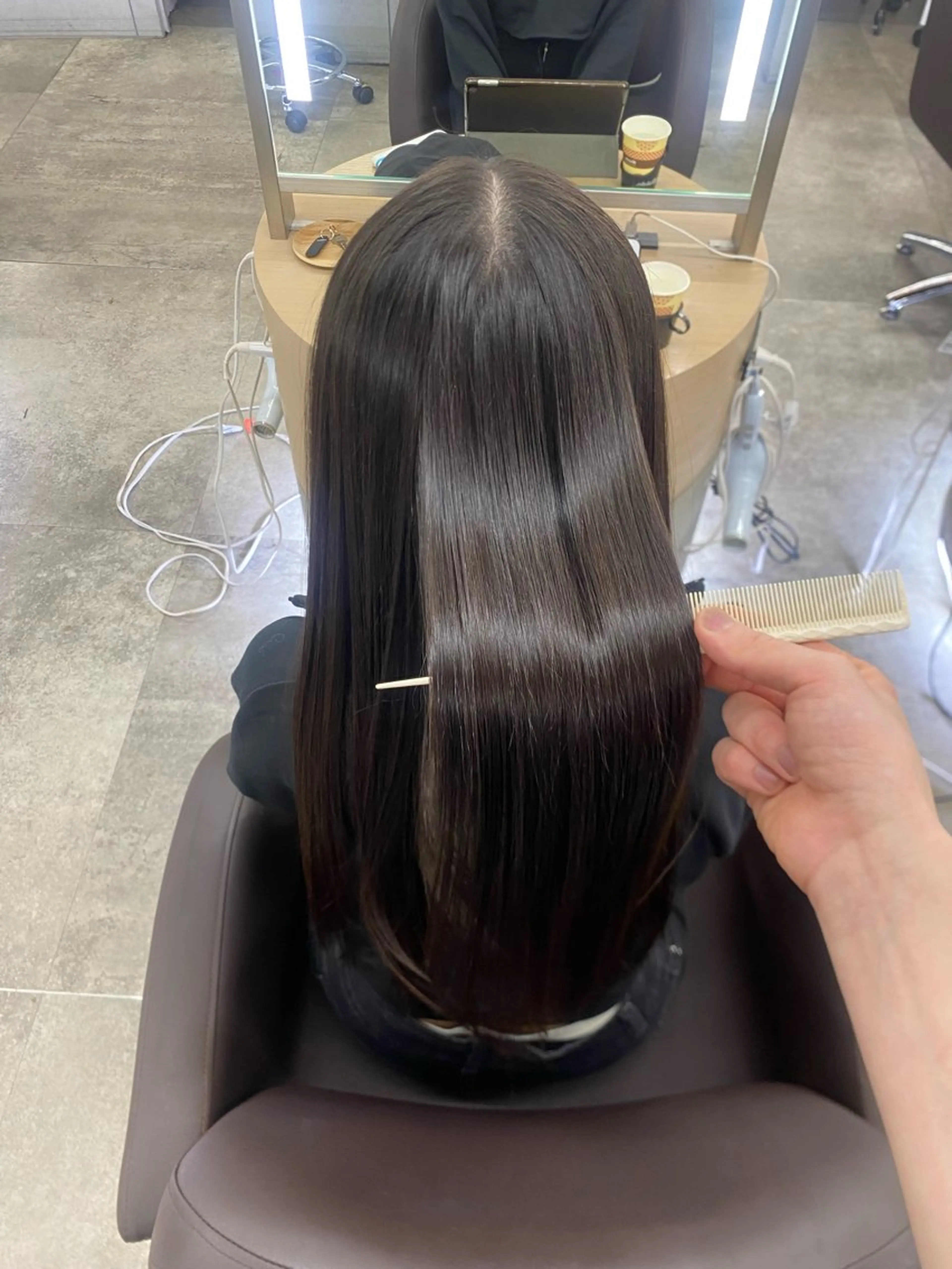 ロング 髪質改善 酸性ストレート 縮毛矯正 新宿/尾池 竜大/髪質改善特化のヘアスタイル