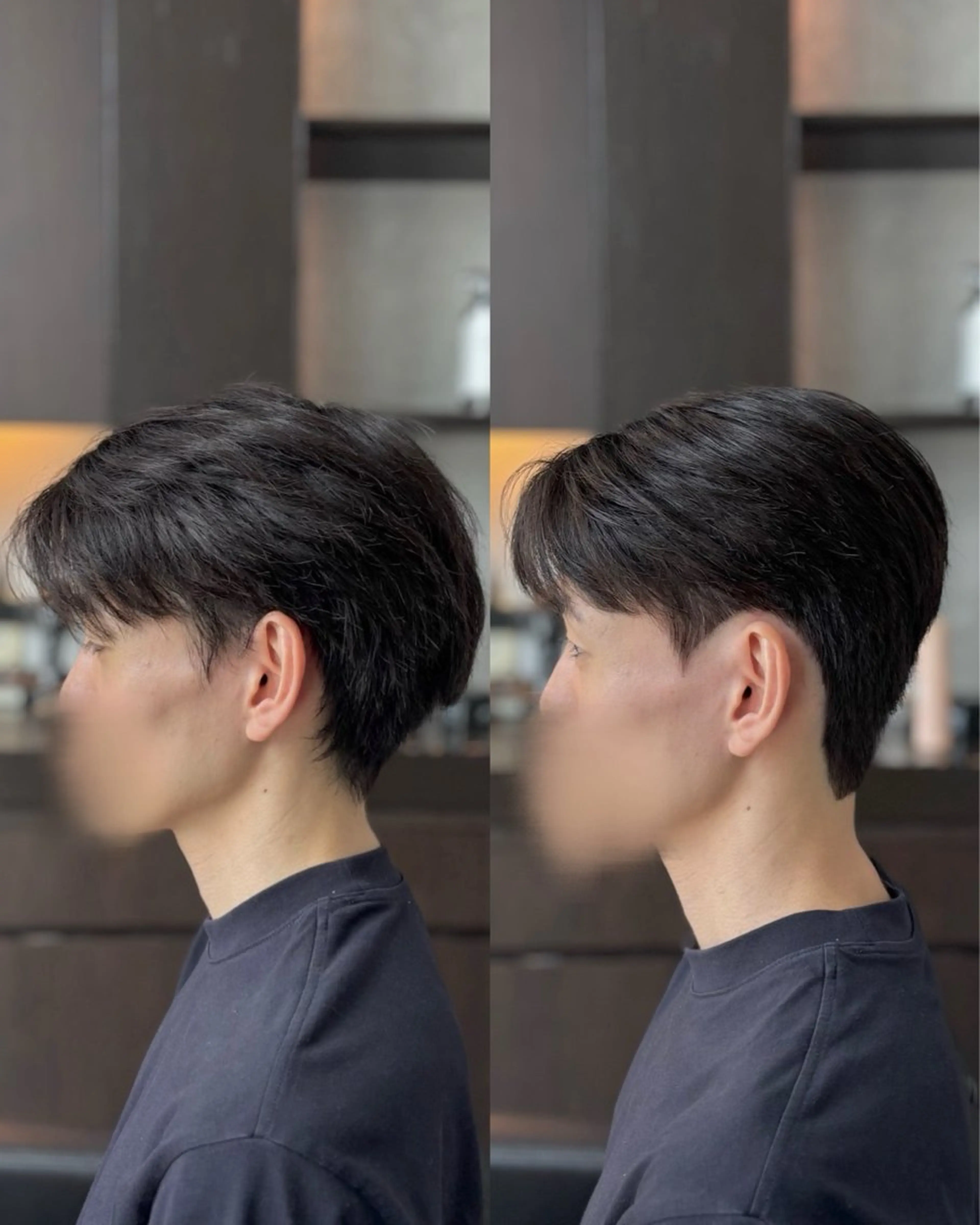 ショート パーマ メンズ カット パーマ 韓国メンズヘア/ ダウンパーマ/歩夢のヘアスタイル