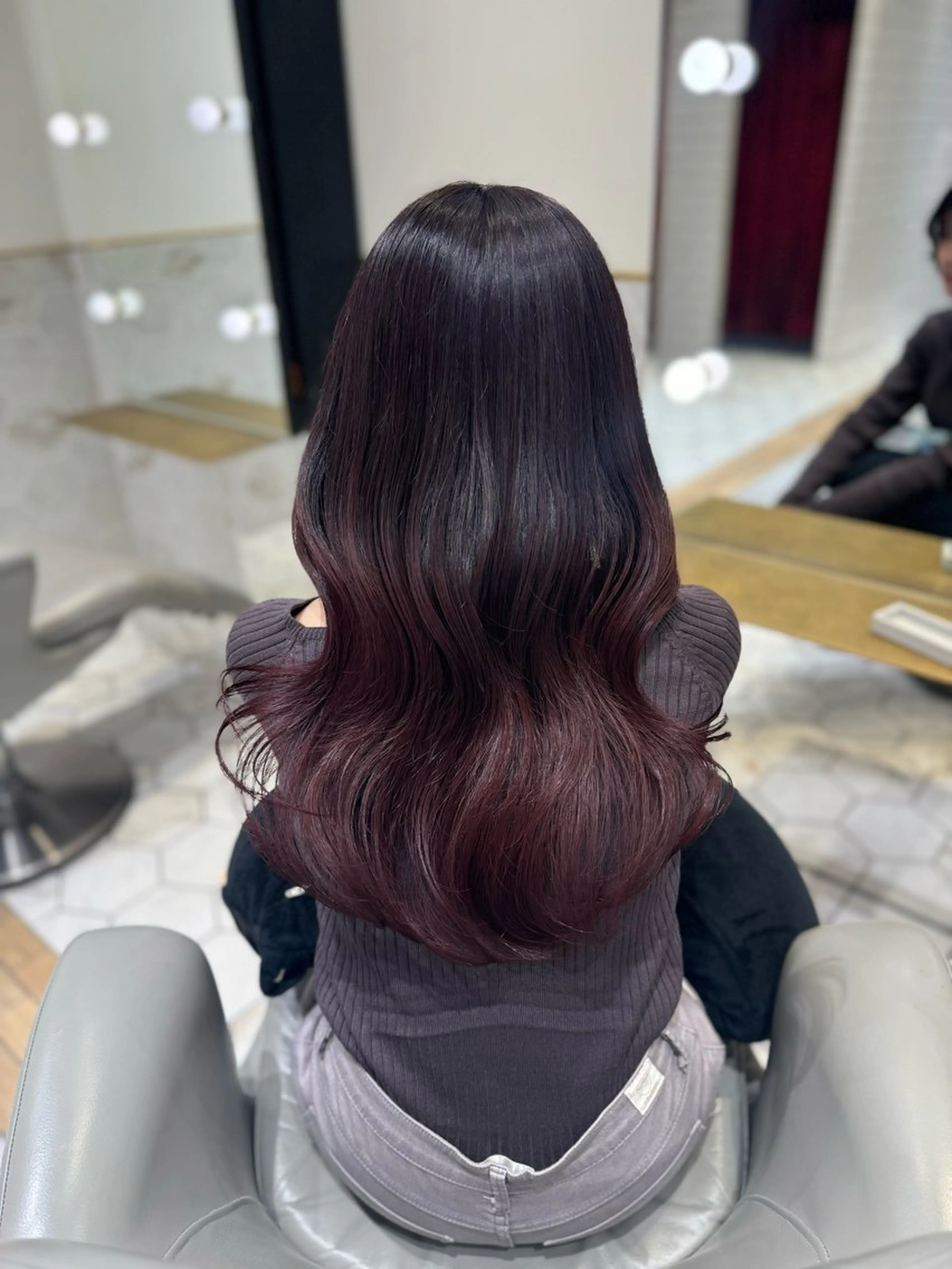 ロング カラー ヘアカラー costes 今井芽依のヘアスタイル