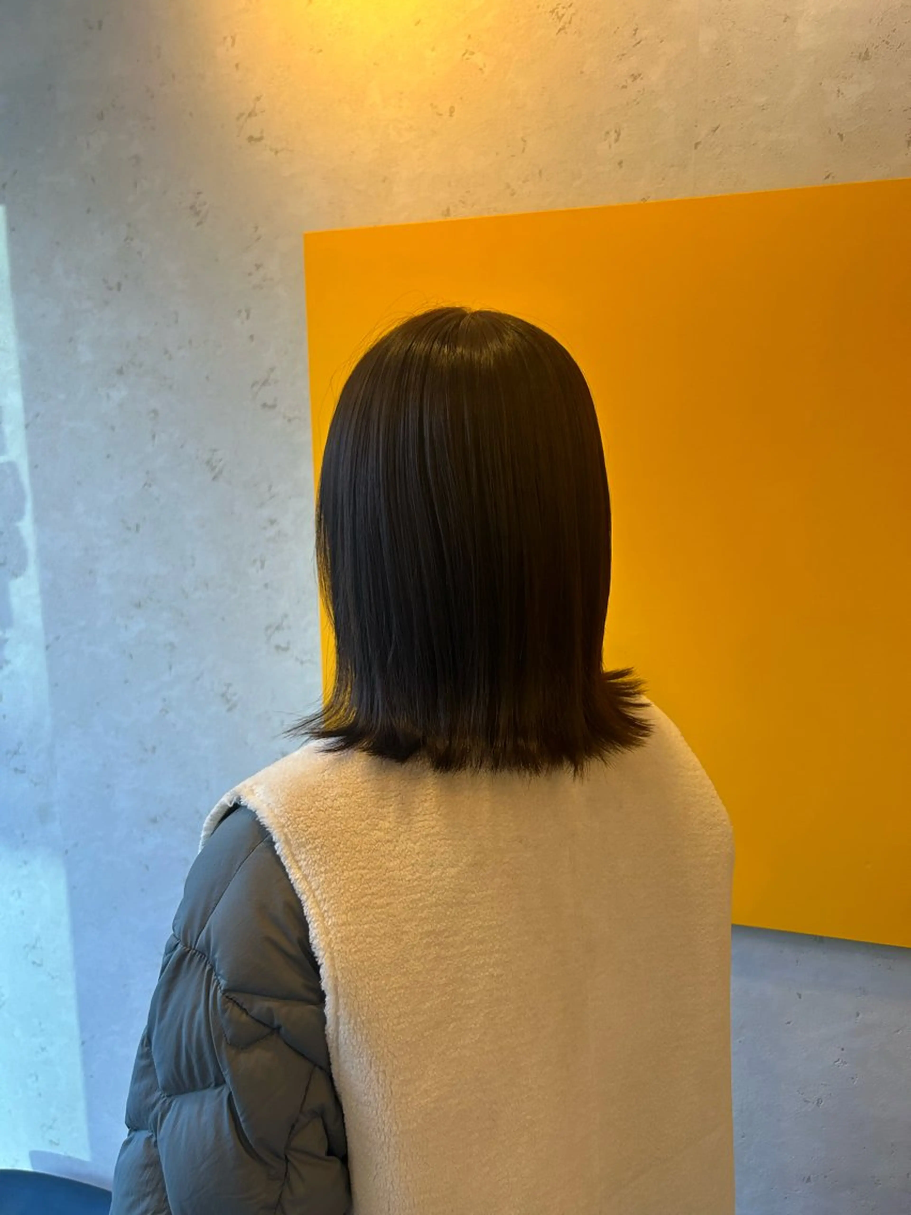 ミディアム カット ヘアカラー トリートメント 👾徐 涛👾のヘアスタイル