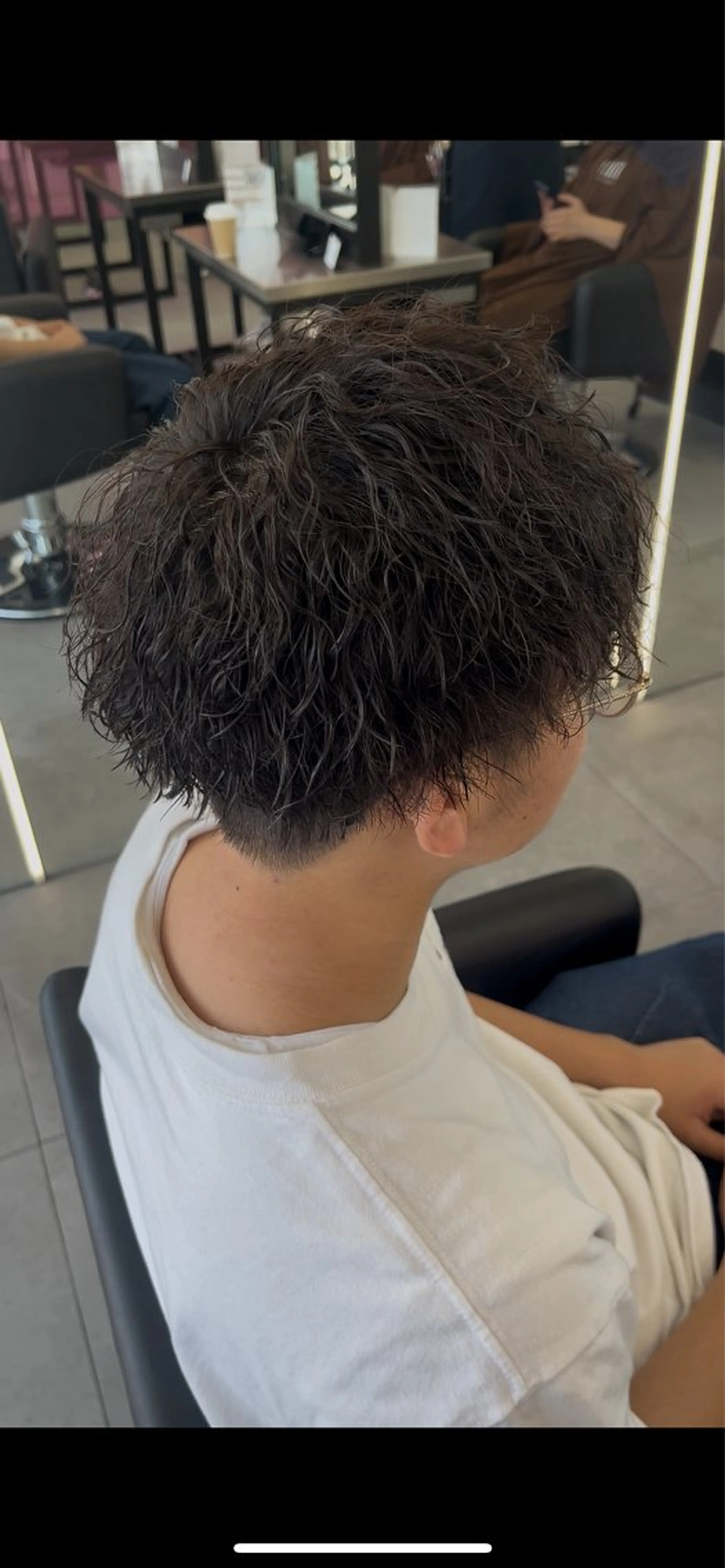 メンズ カット パーマ トリートメント 寺島 理菜のヘアスタイル