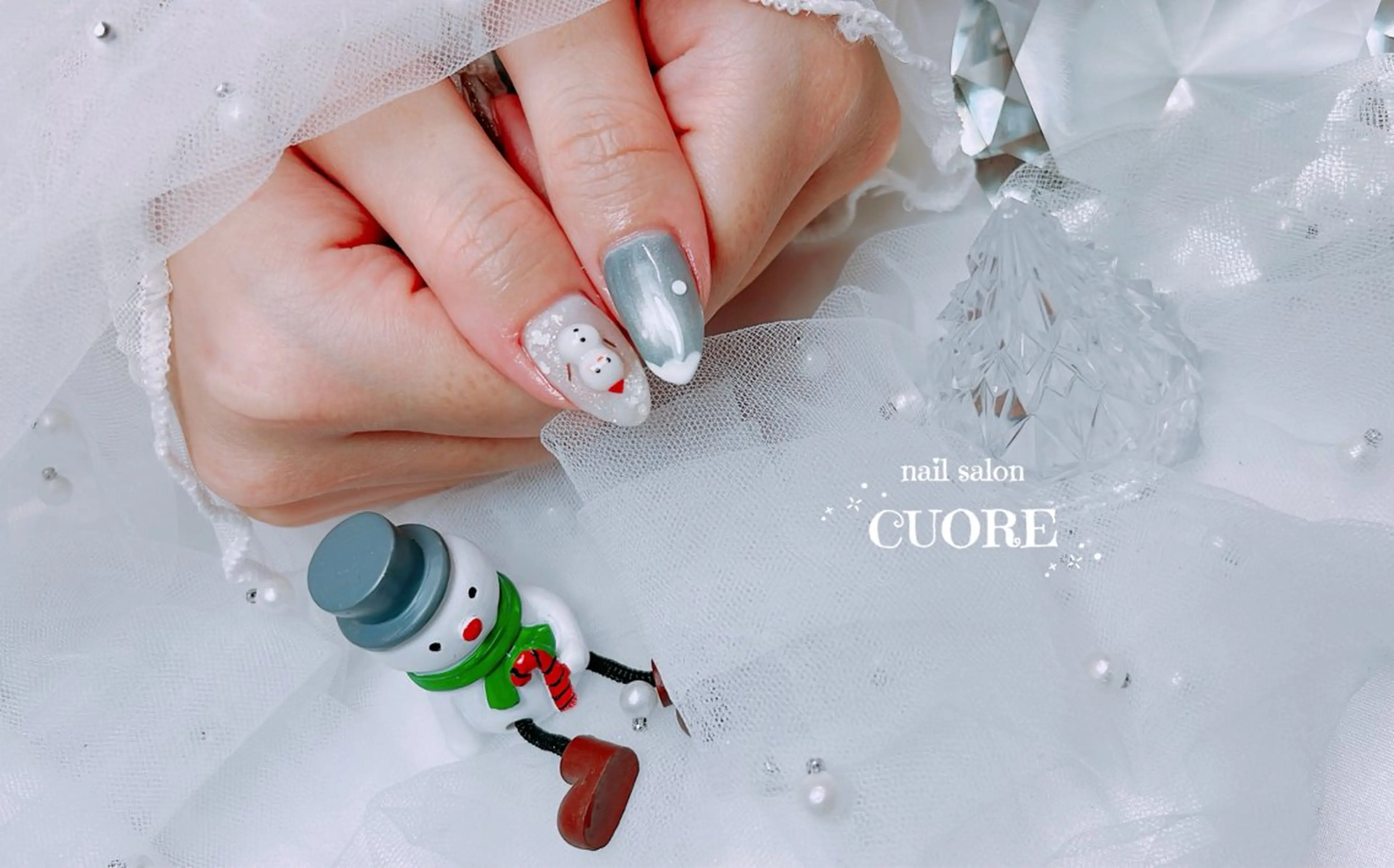 ネイル アートネイル 冬ネイル クリスマス ハンドネイル CUORE____nail所属・nail salon CUOREのネイルデザイン