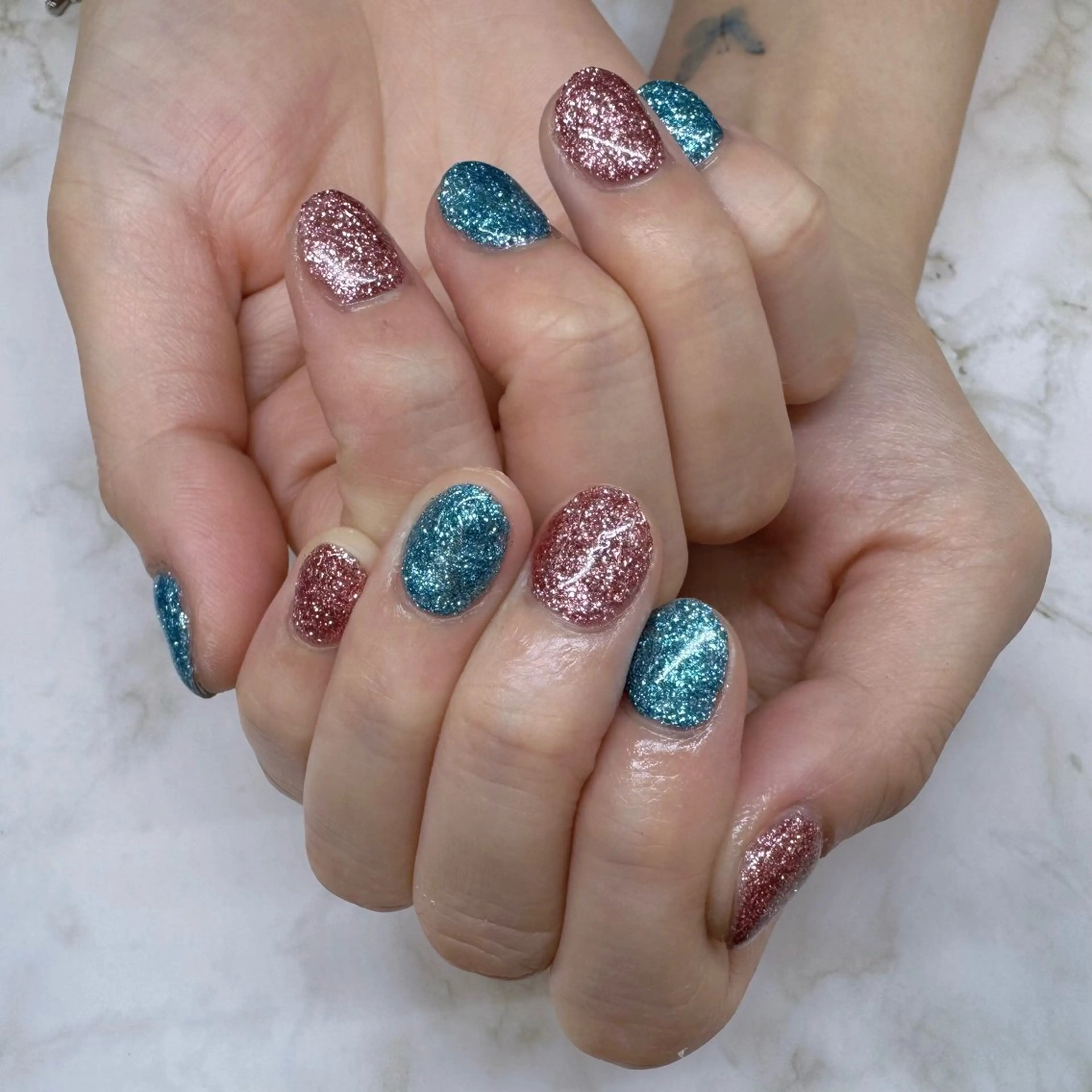 ネイル ラメ(グリッター) ワンカラーネイル MAXKELLY あかのネイルデザイン