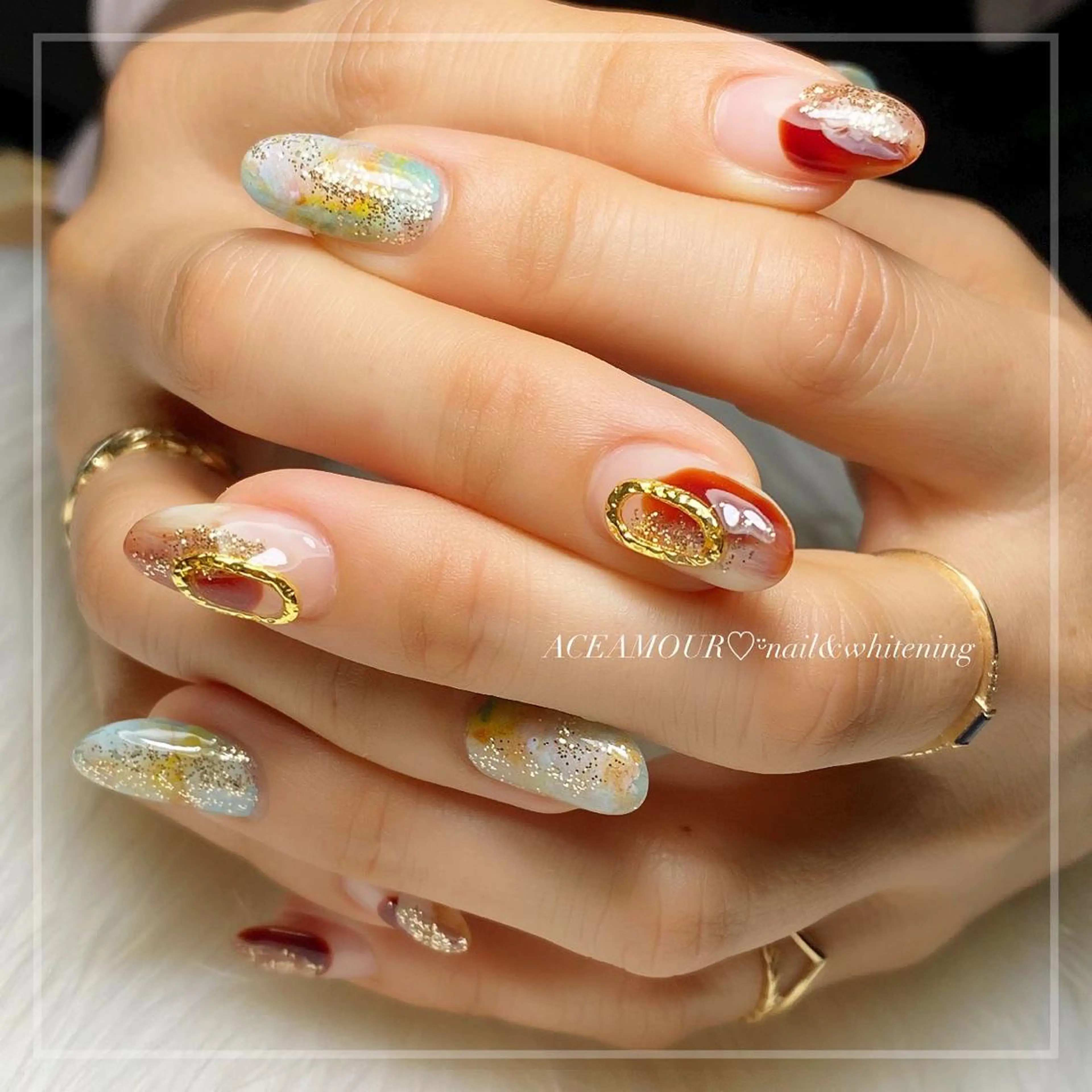 ネイル ネイル/耳つぼ /新ホワイトニングのネイルデザイン