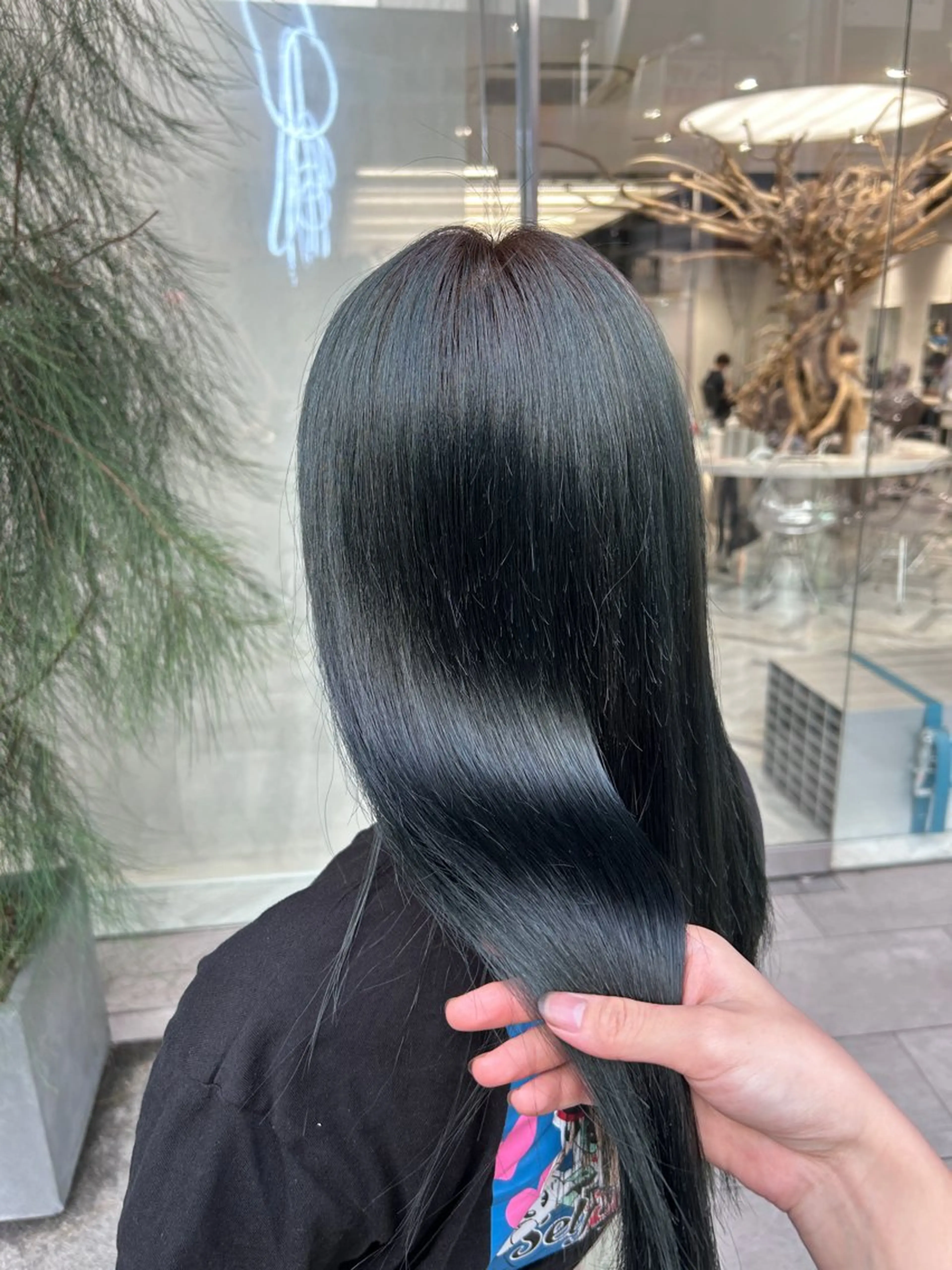 セミロング カラー ヘアカラー 冬っぽカラー/ マツエク/ゆきなのマツエク・マツパデザイン