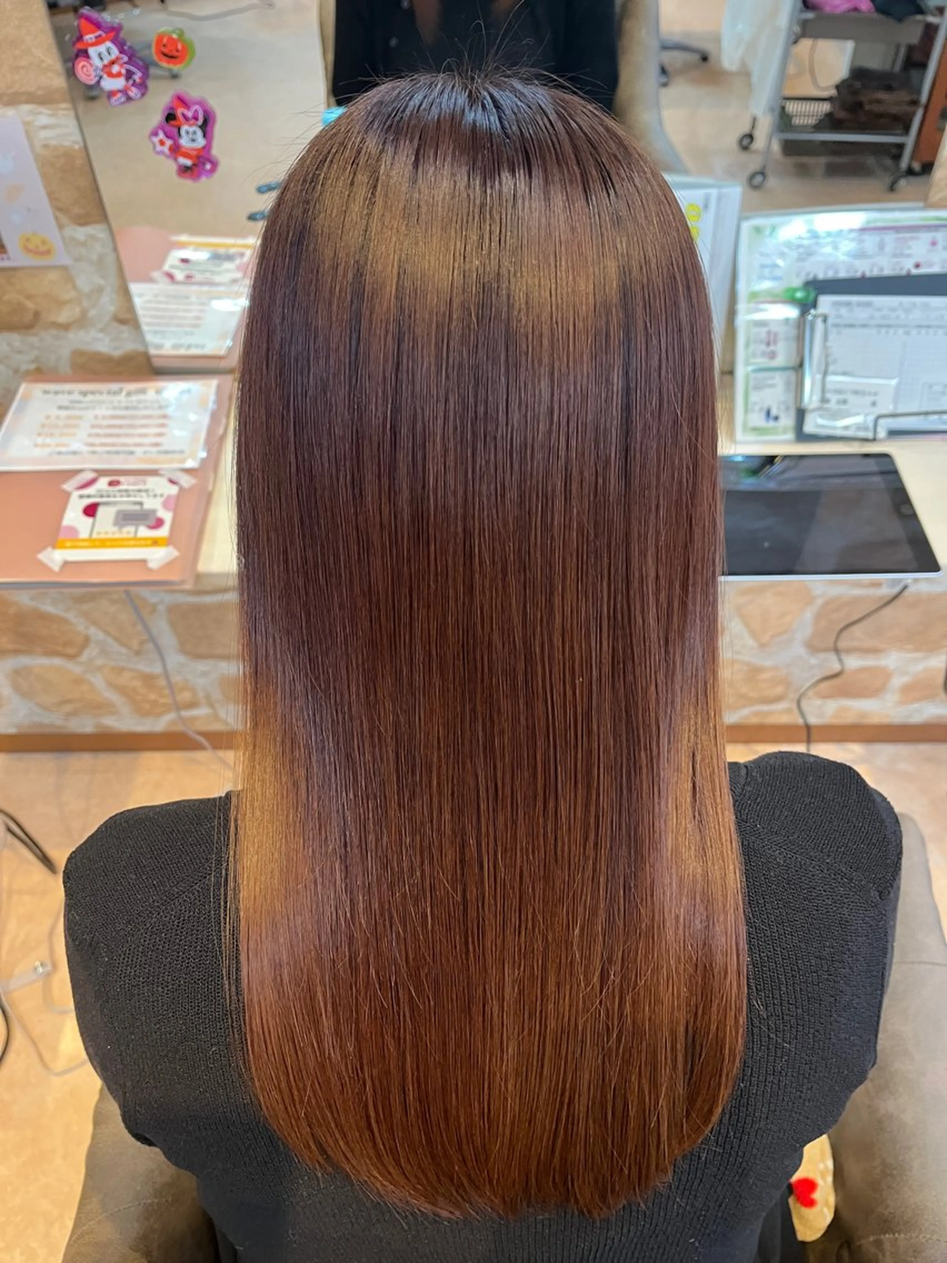 ロング トリートメント 酸熱トリートメント ヘアカラー トリートメント 🫧下石 にな🫧のヘアスタイル