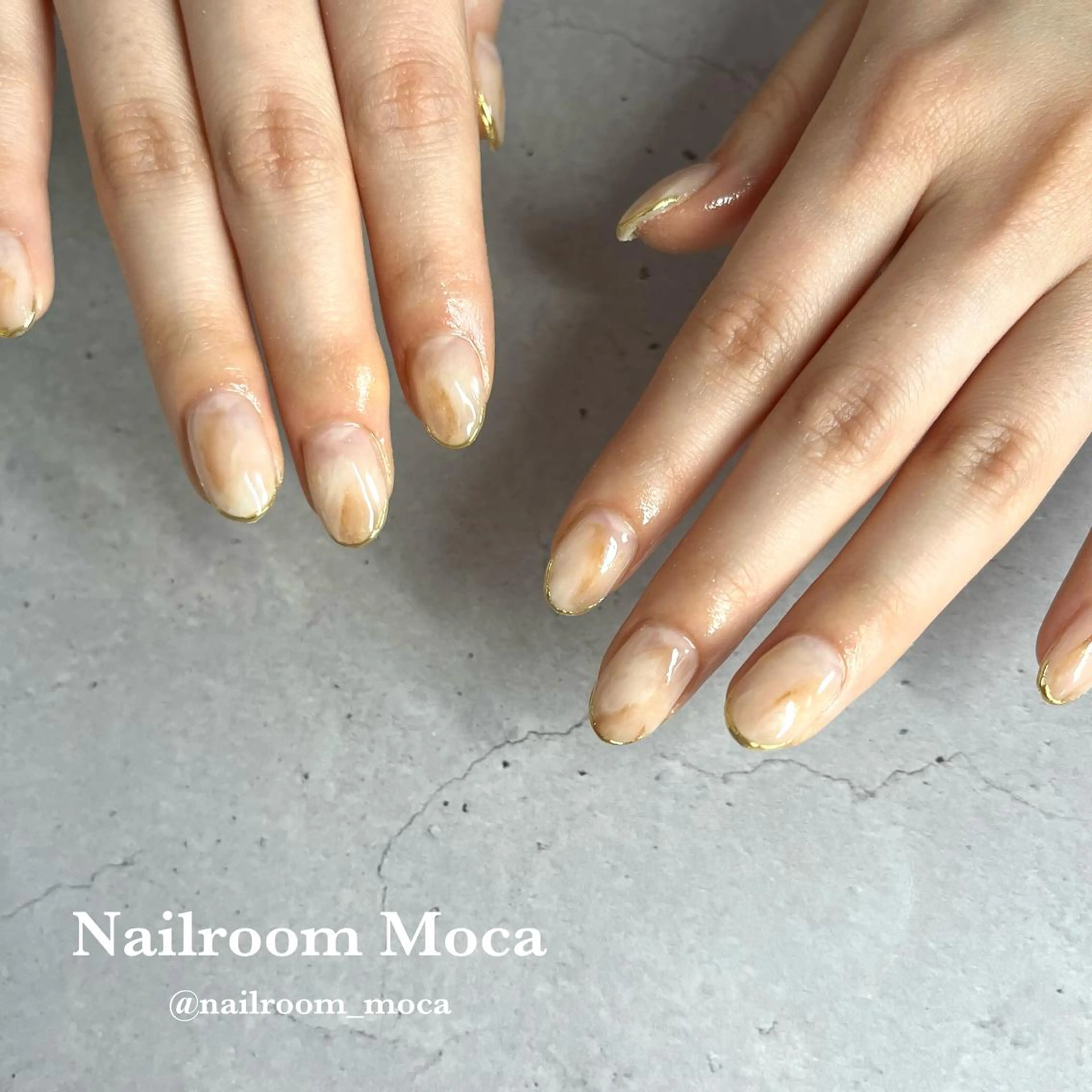 ネイル ニュアンスネイル オフィスネイル Nailroom Mocaのネイルデザイン