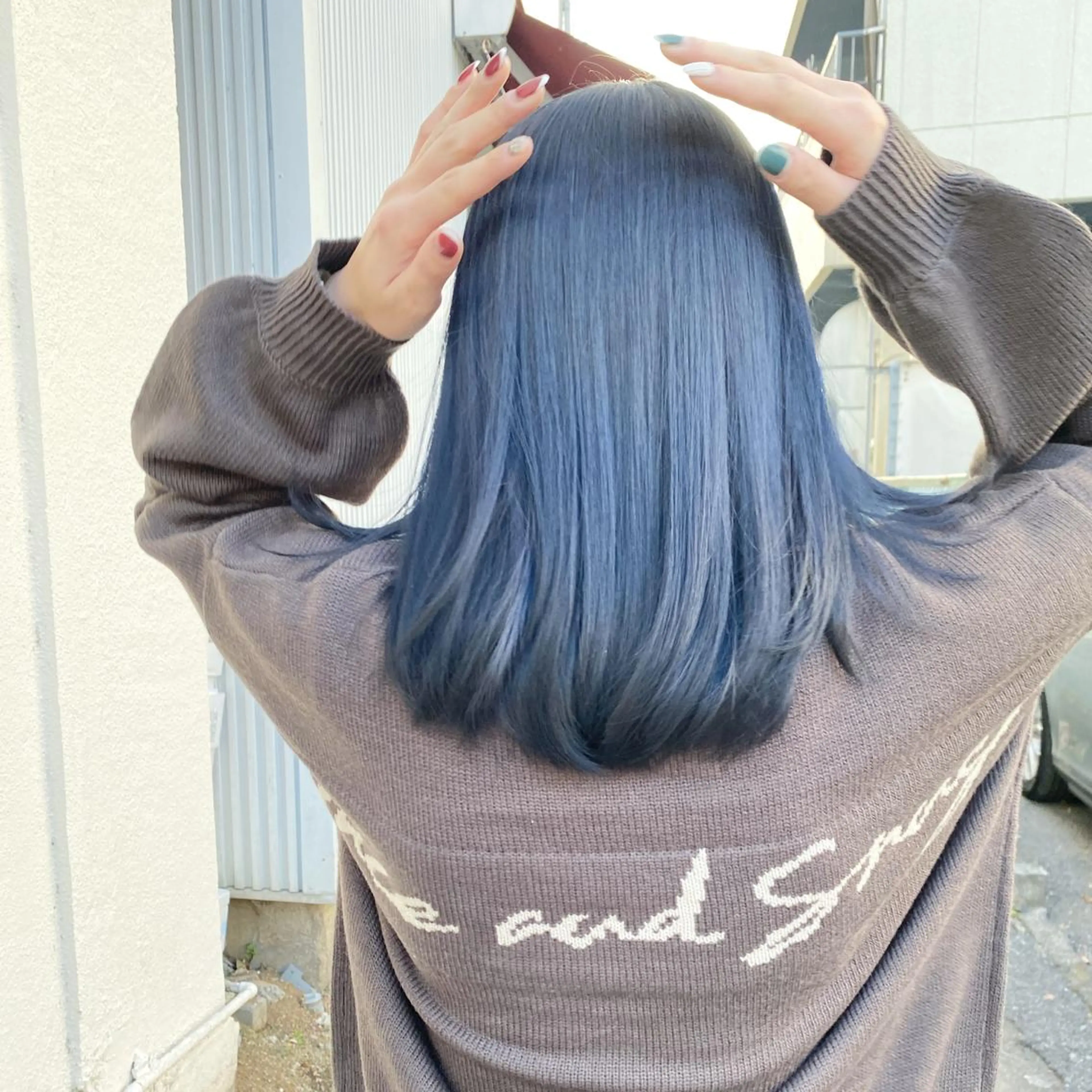 セミロング カラー COCOLOeAST所属・yumeno🫧 ハイトーン/ボブ🕊のヘアスタイル