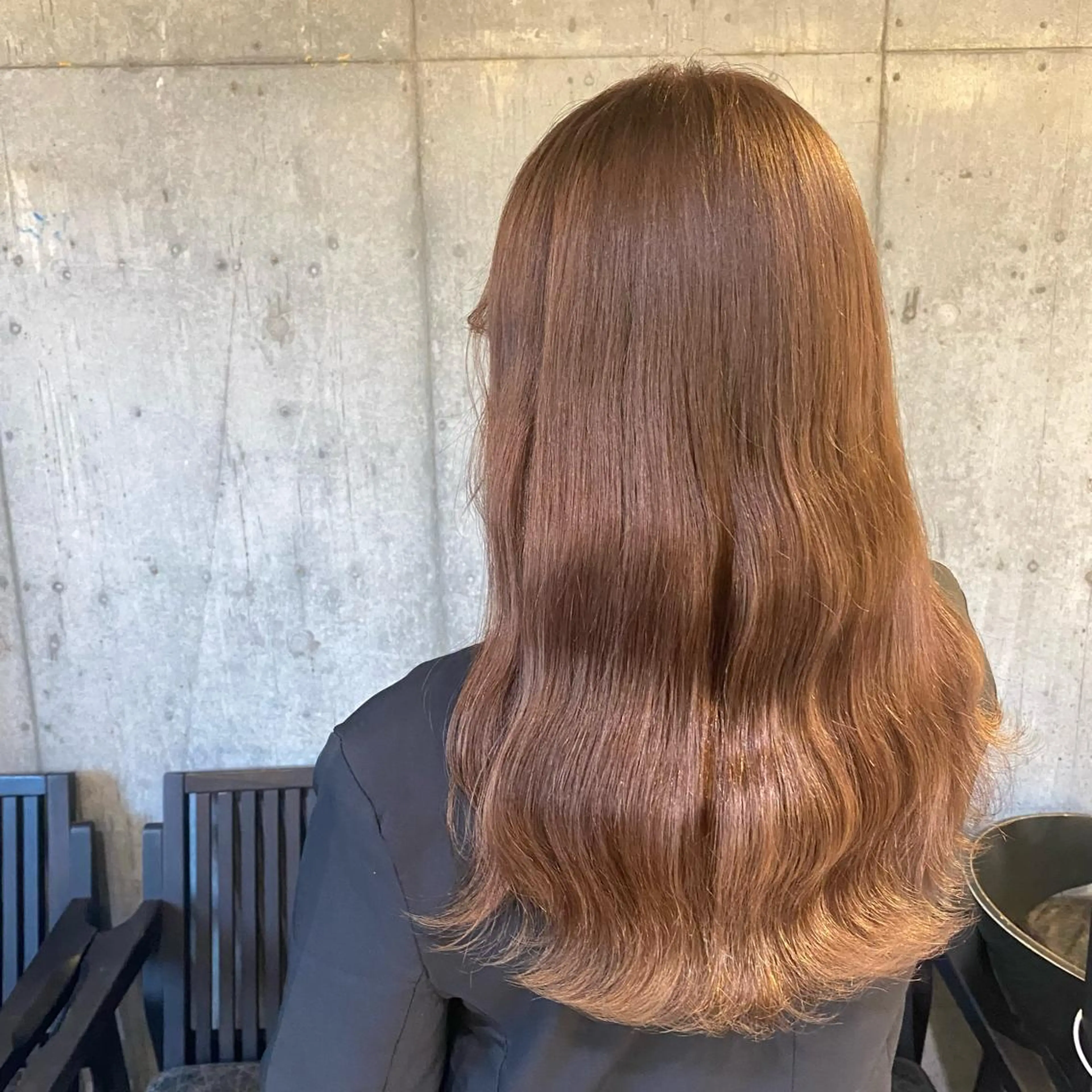 カラー アッシュ ベージュカラー 黒髪 ブルーカラー ブルーブラック トリートメント 透明感/韓国風 🤍moeka🤍のヘアスタイル