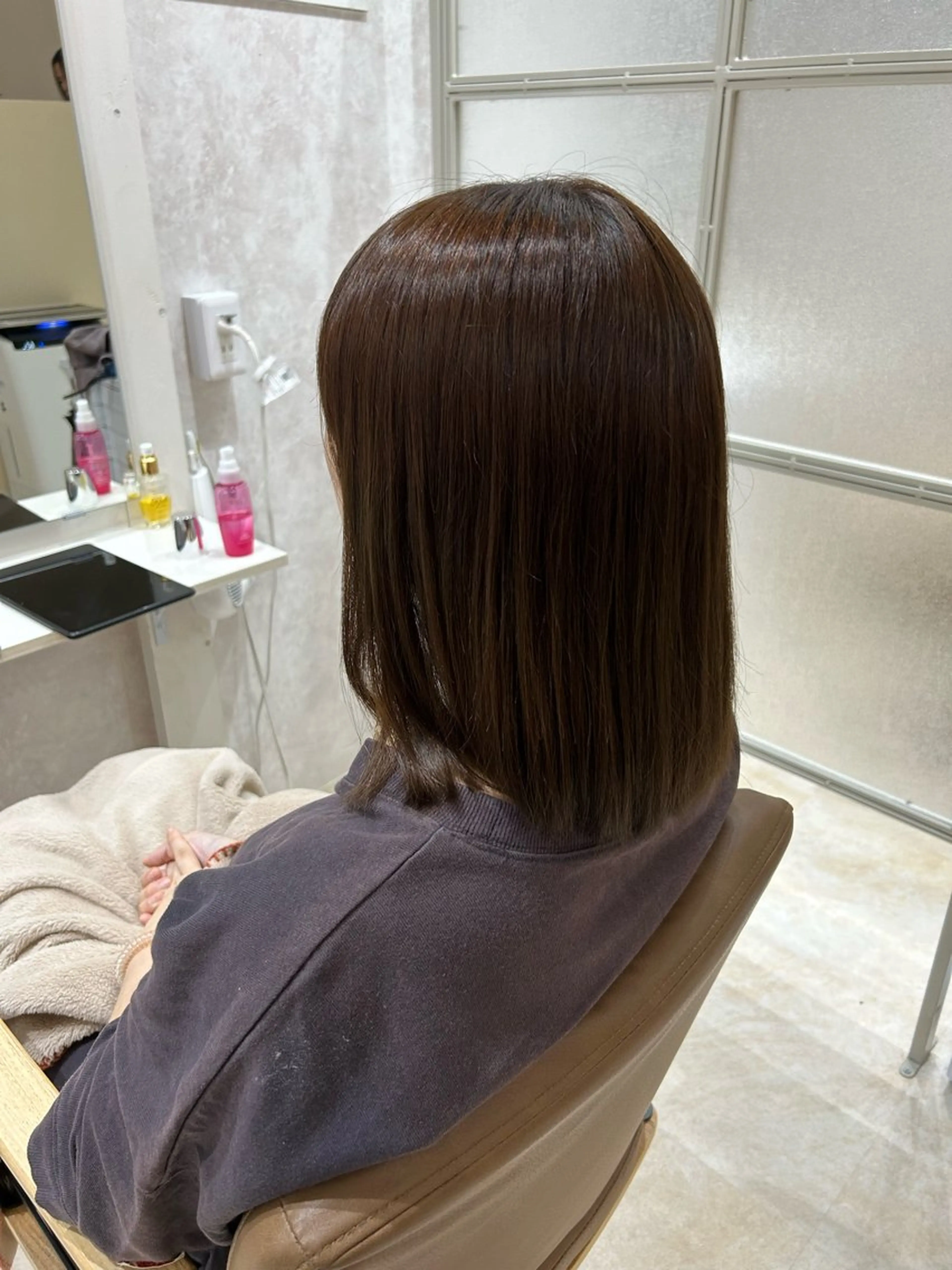 ミディアム カラー 💙まこと💙艶 カラー(Rico)のヘアスタイル