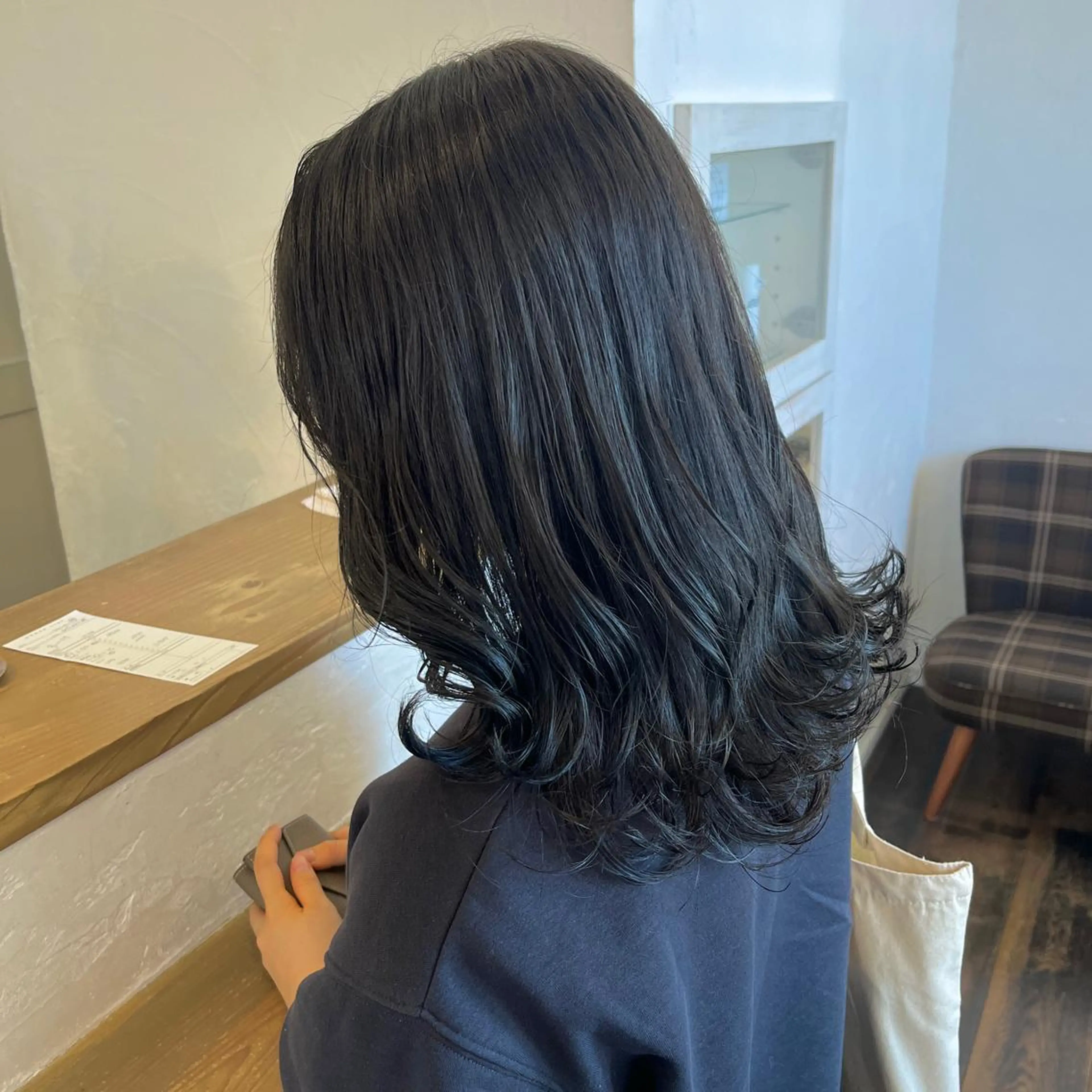 セミロング カラー ブリーチ 透明感カラー ダブルカラー ブリーチなしカラー 伊藤ゆかり/髪質改善 /透明感カラーのヘアスタイル