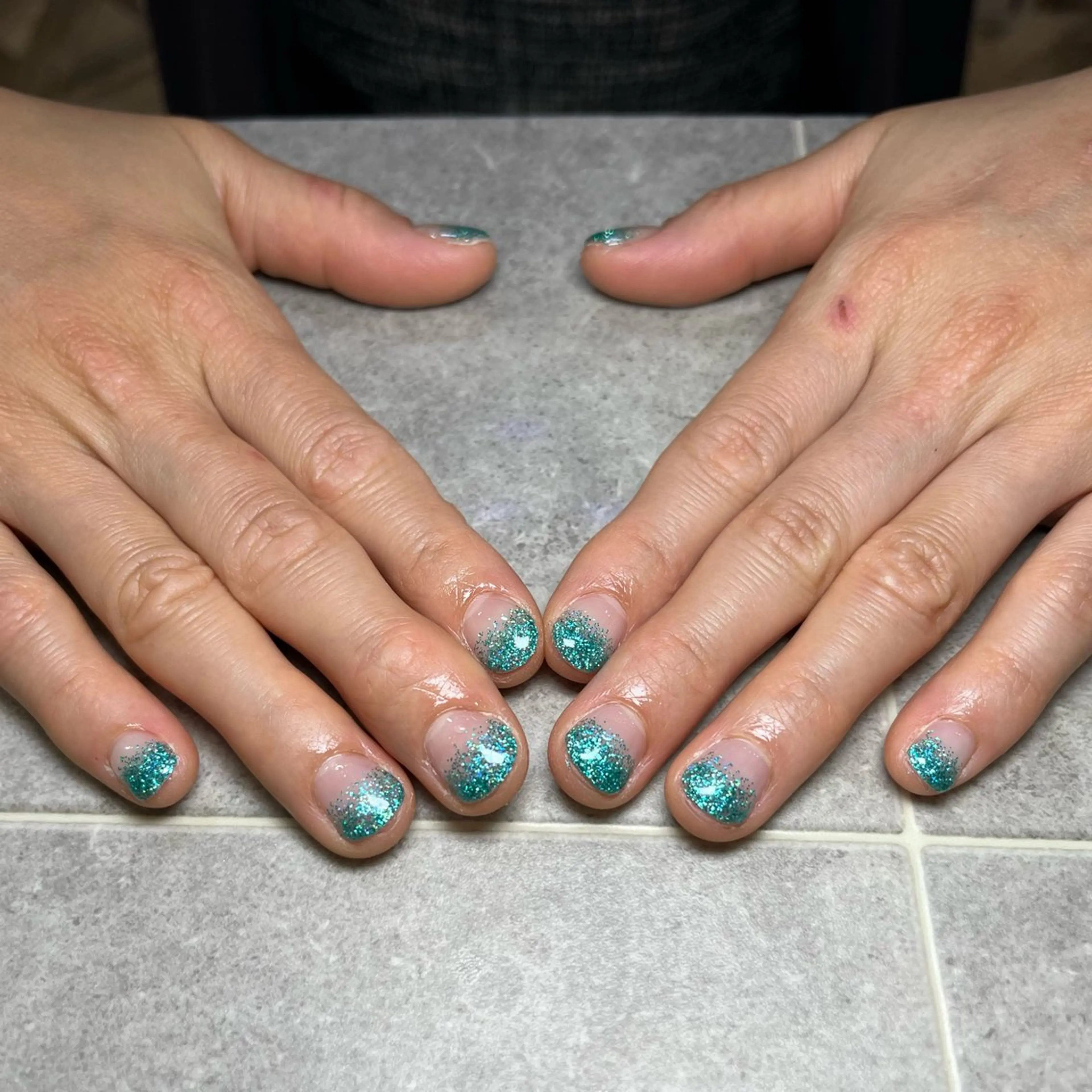 ネイル ラメ(グリッター) ラメグラデーション 🌻Sunrich Fuka🌻のネイルデザイン