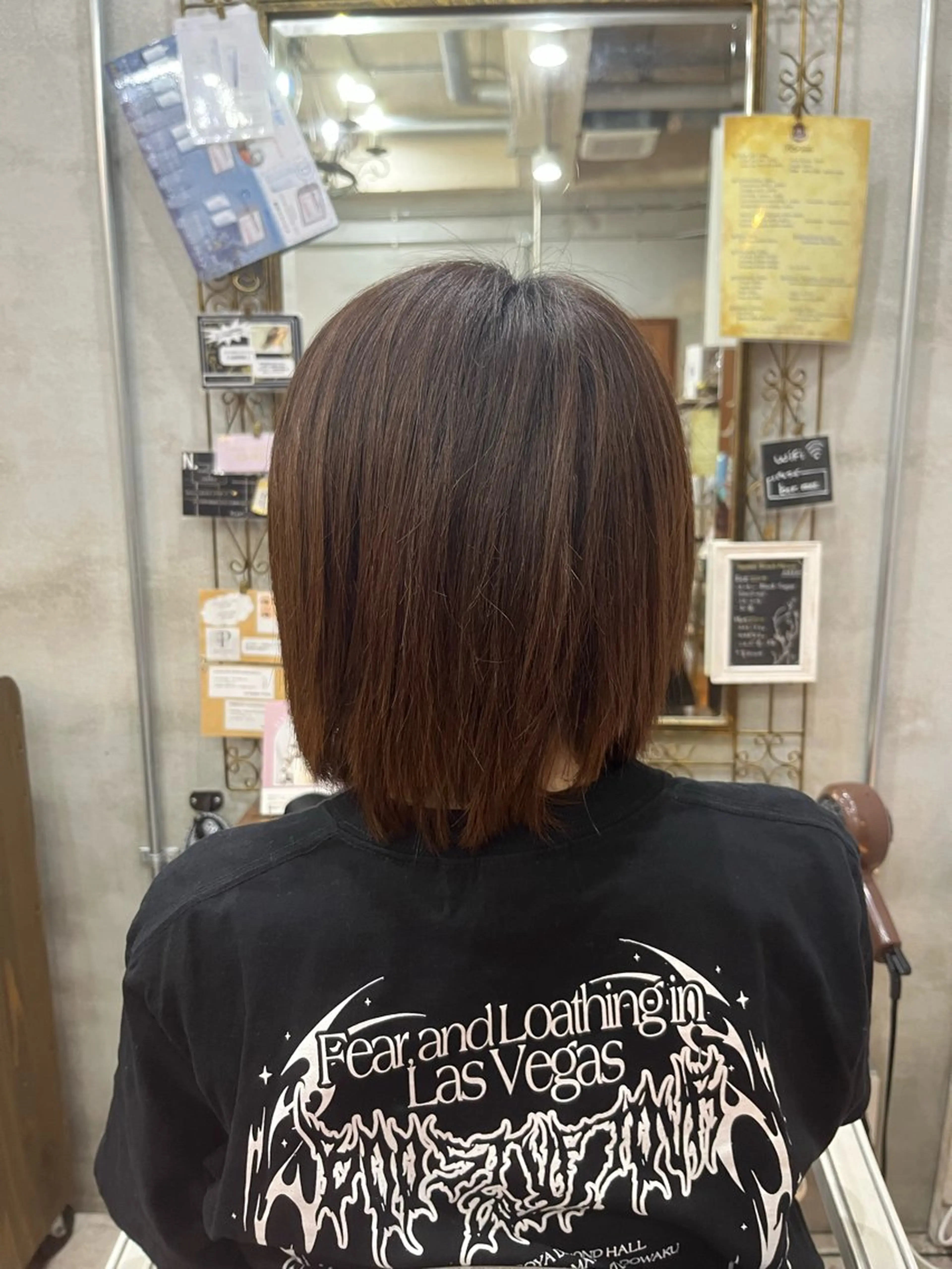 ミディアム カラー ヘアカラー トリートメント 艶髪/ハイトーン/ ヘアセット/モエノのヘアスタイル