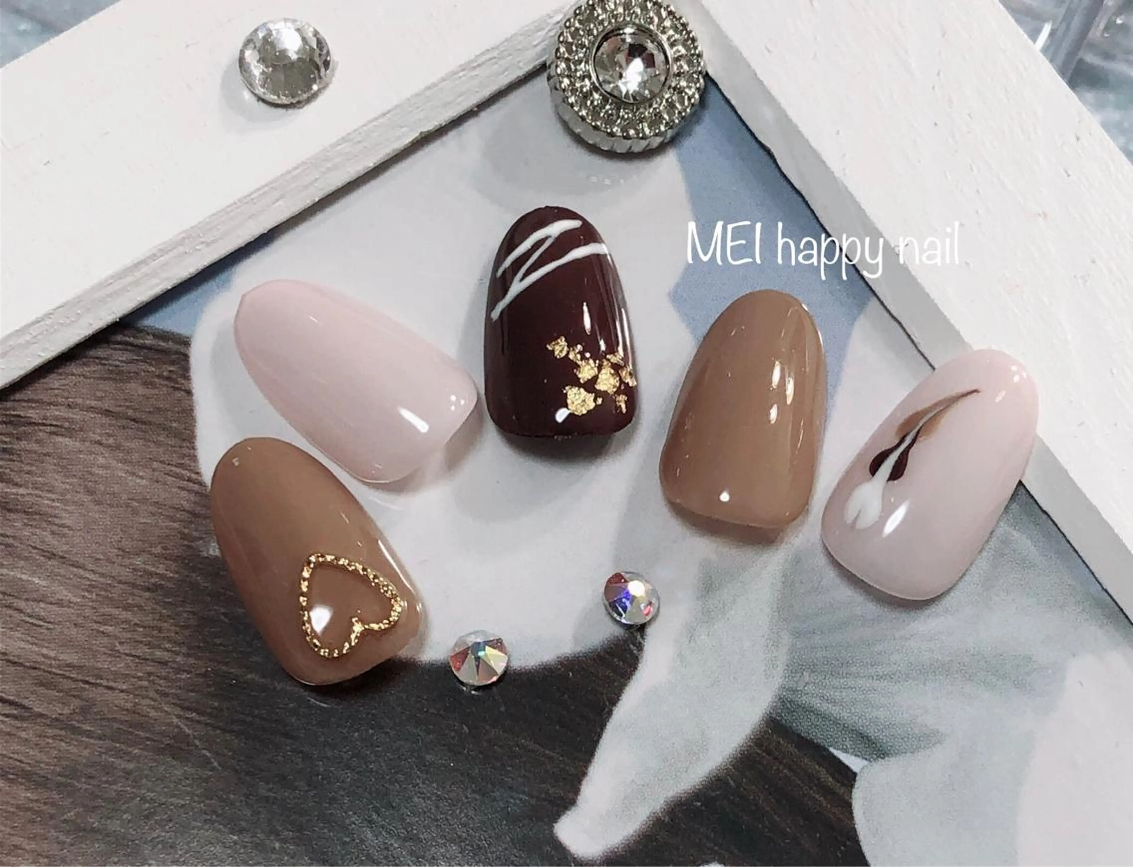 ネイル ハンドケア 北浦和 自爪育成ケアのネイルデザイン