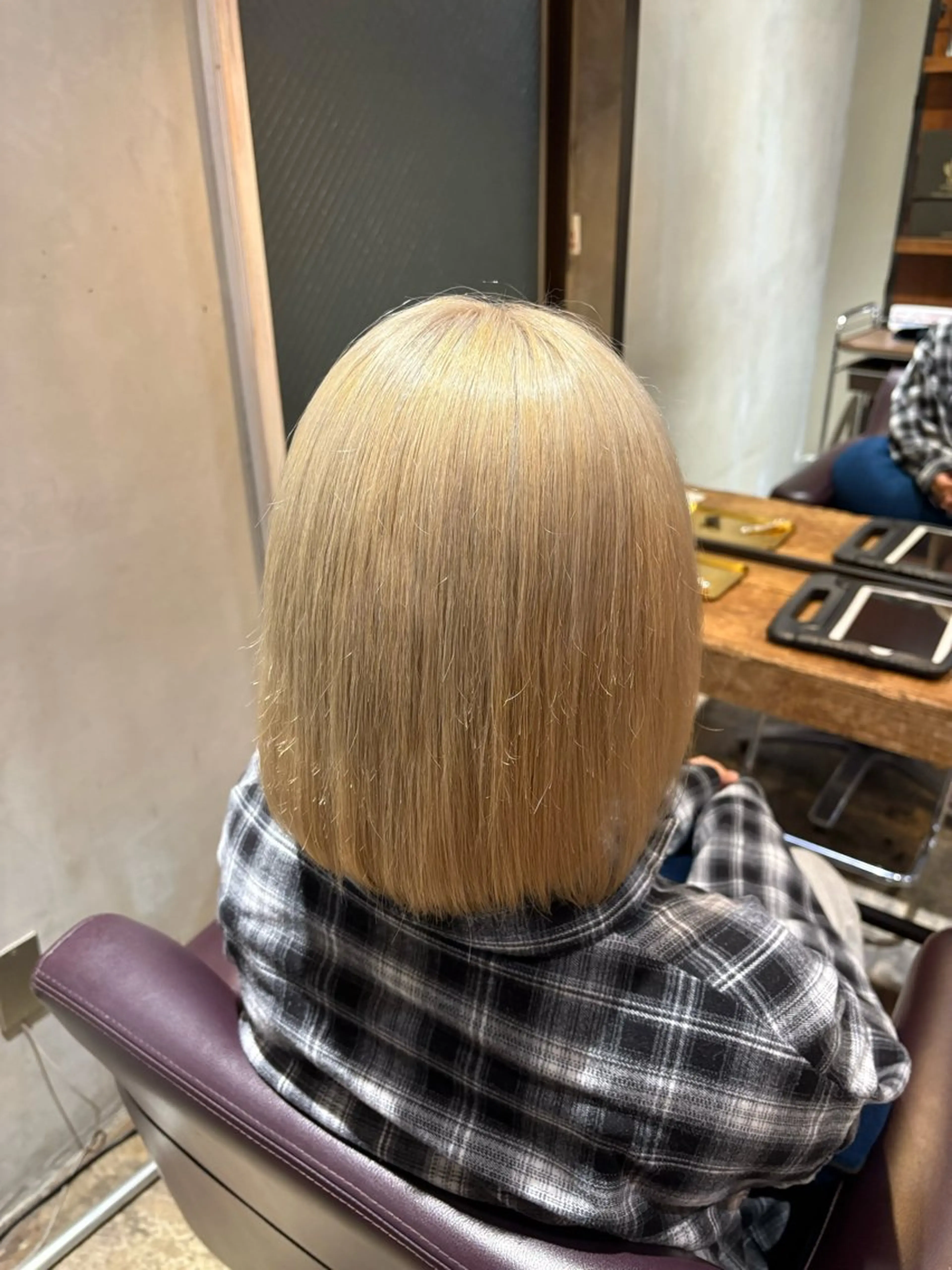 ミディアム カラー ヘアカラー 縮毛矯正 /艶カラー risako🫧のヘアスタイル