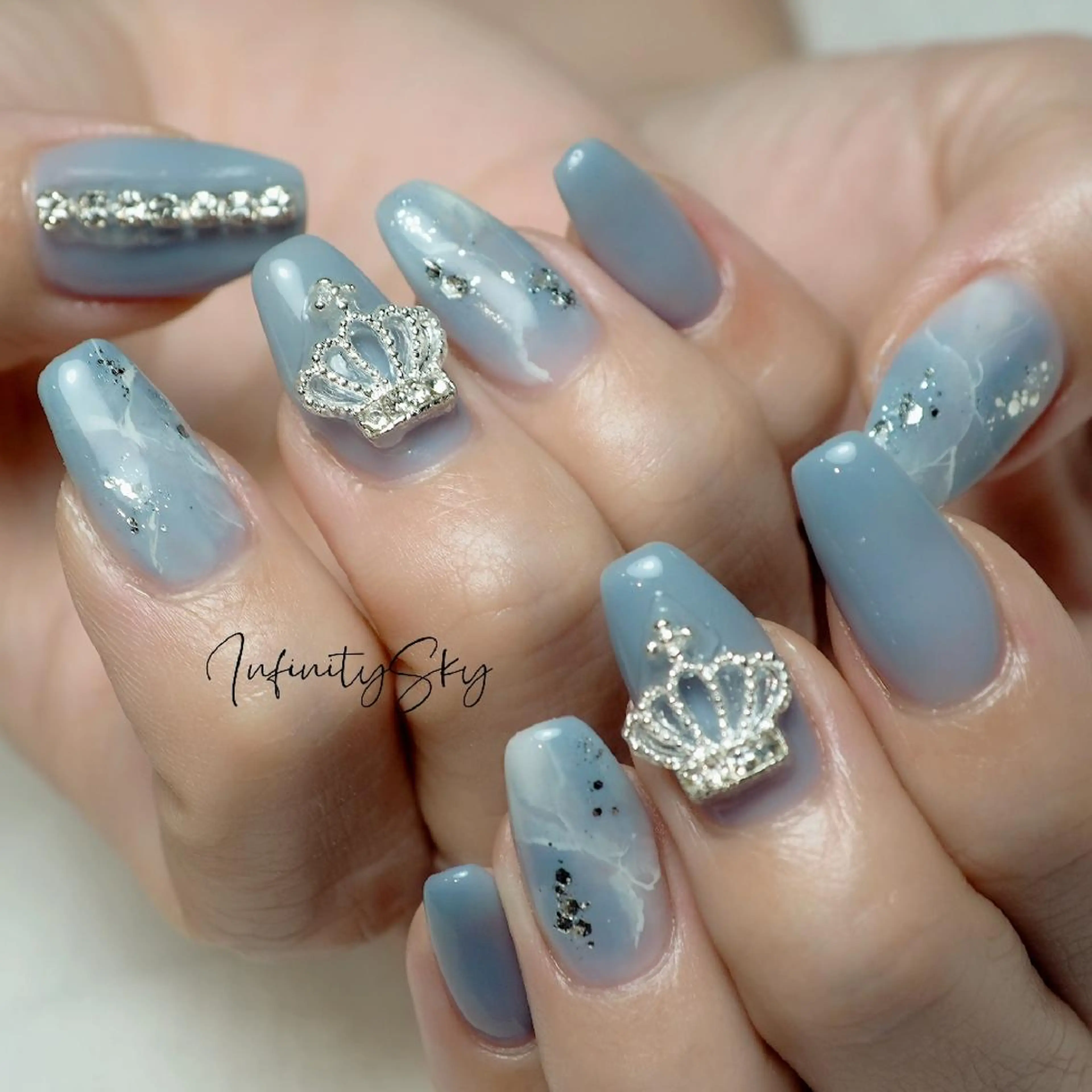 ネイル アートネイル ハンドネイル infinity skyのネイルデザイン